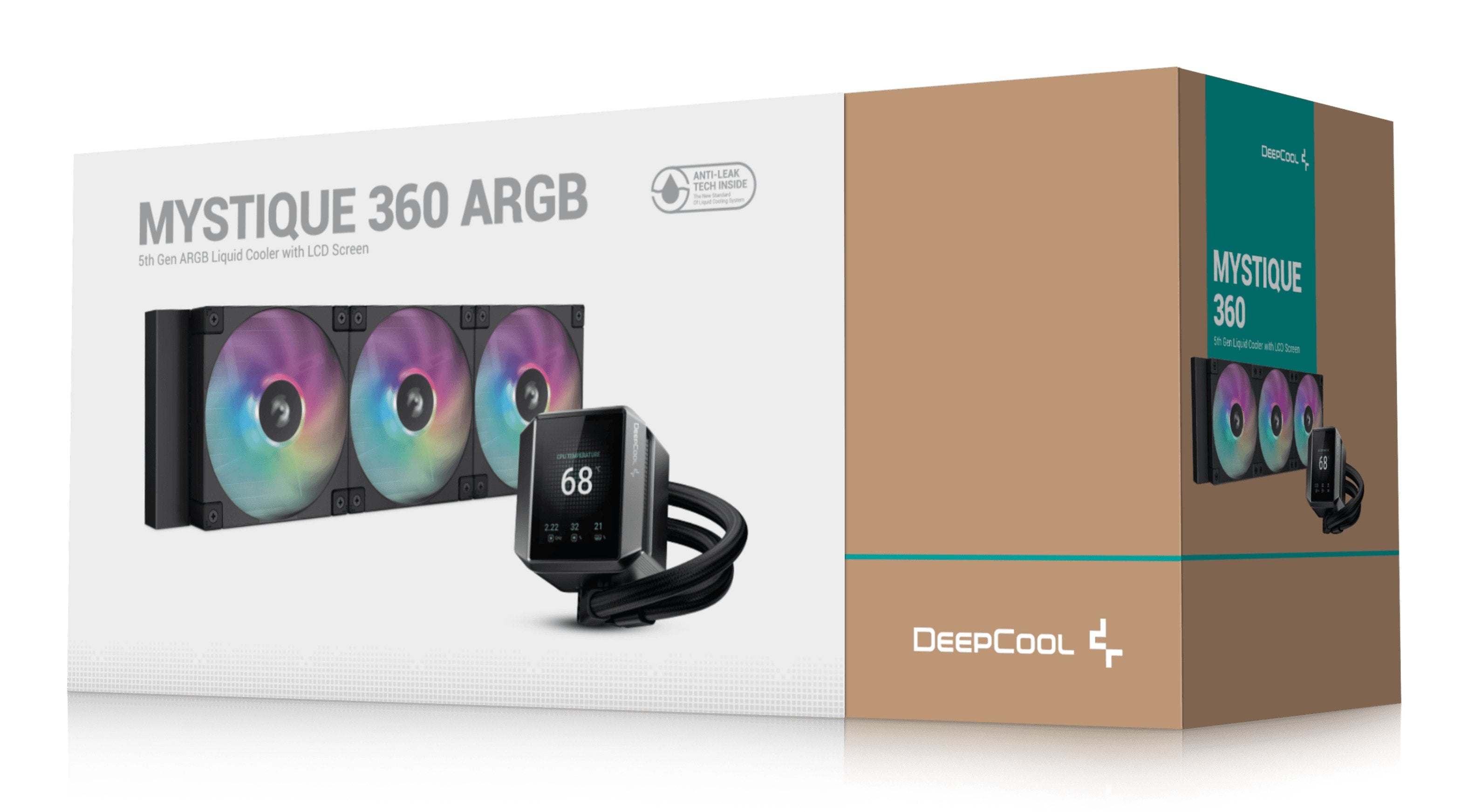 EAN 6933412728887 - DeepCool MYSTIQUE 360 ARGB Procesador Sistema de refrigeración líquida todo en uno 12 cm Negro 1 pieza(s) imagen 6