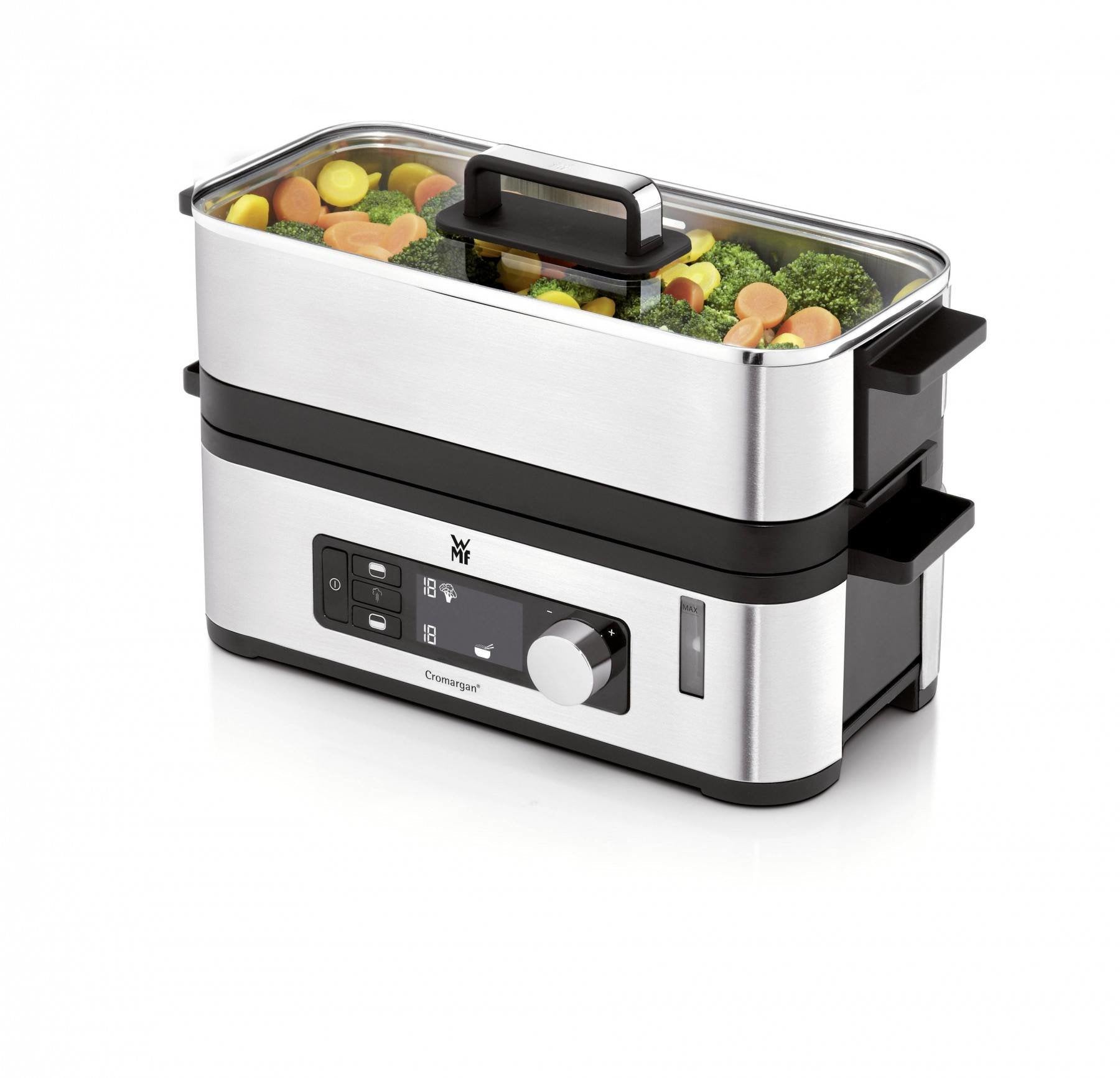 Vaporizador Wmf Kitchenminis 0415090011 2 Cesta(S) Encimera 900 W Negro, Acero Inoxidable
