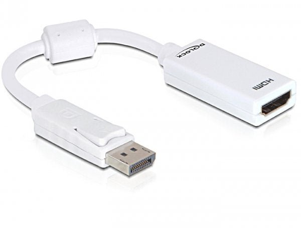 EAN 4043619617678 - DeLOCK 61767 adaptador de cable de vídeo 0,125 m DisplayPort HDMI tipo A (Estándar) Blanco imagen 1