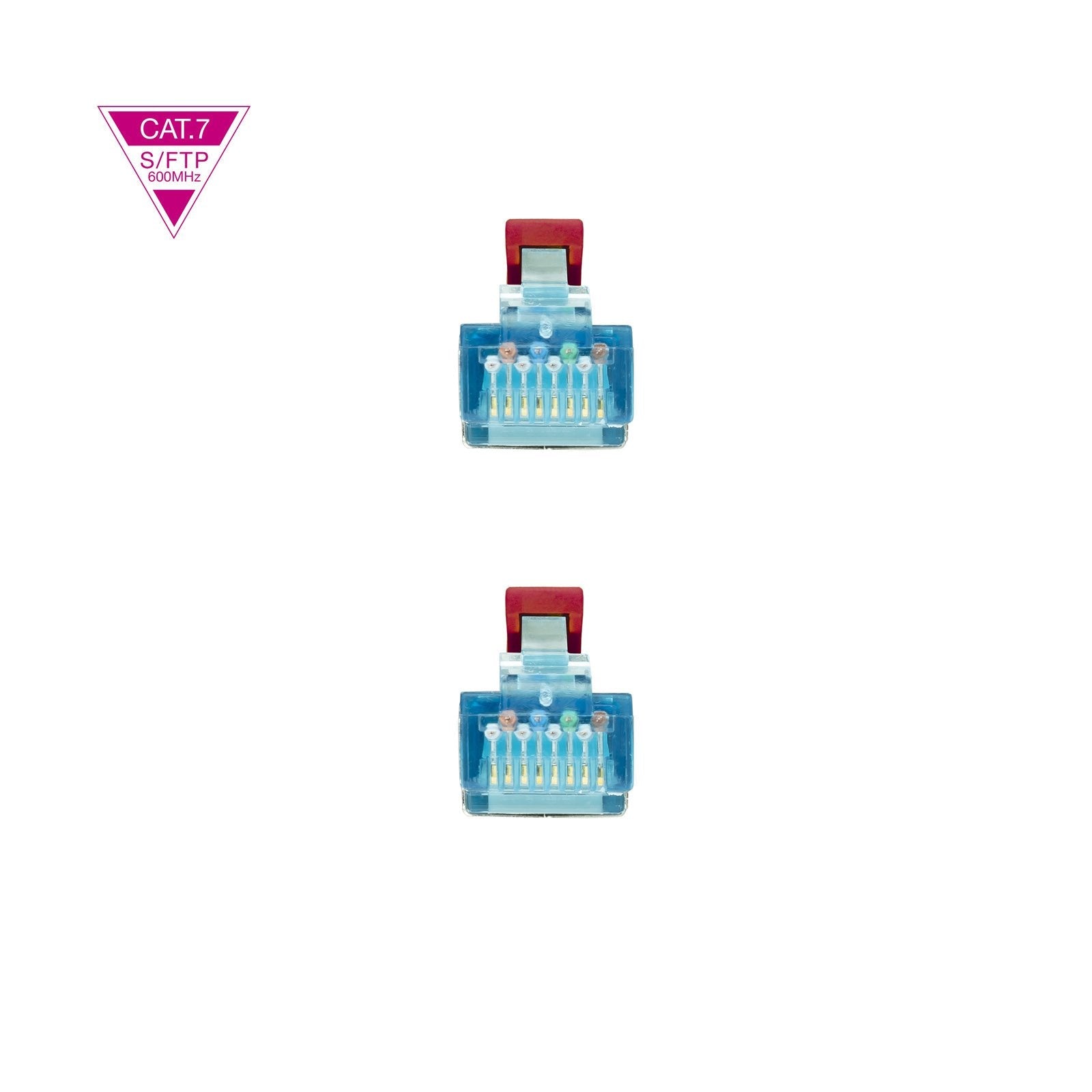 Nanocable Cable Red Cat.7 Lszh Sftp Pimf Awg26 30cm - Rojo