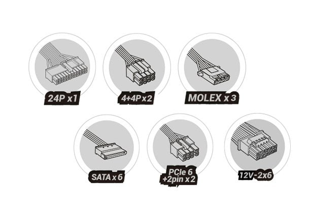 EAN 8435693106319 - Mars Gaming MPB1000P unidad de fuente de alimentación 24-pin ATX imagen 7