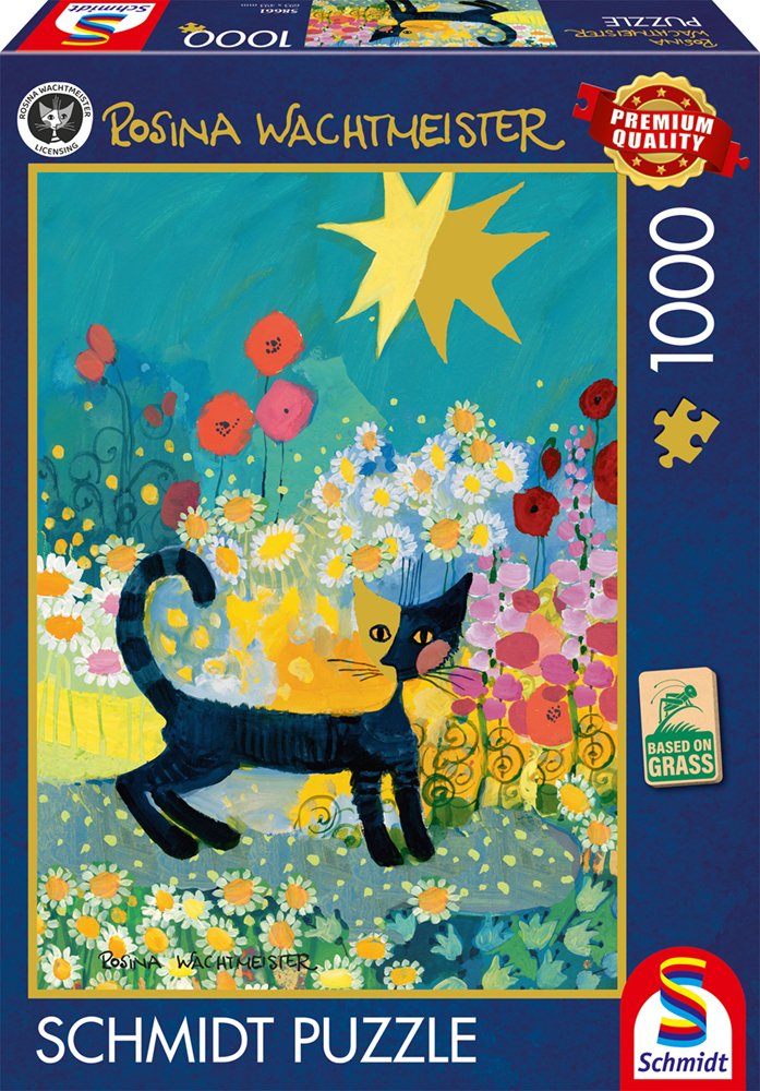 Schmidt Spiele Rosina Wachtmeister: Gato En Un Mar De Flores, Rompecabezas De 1000 Piezas 58661