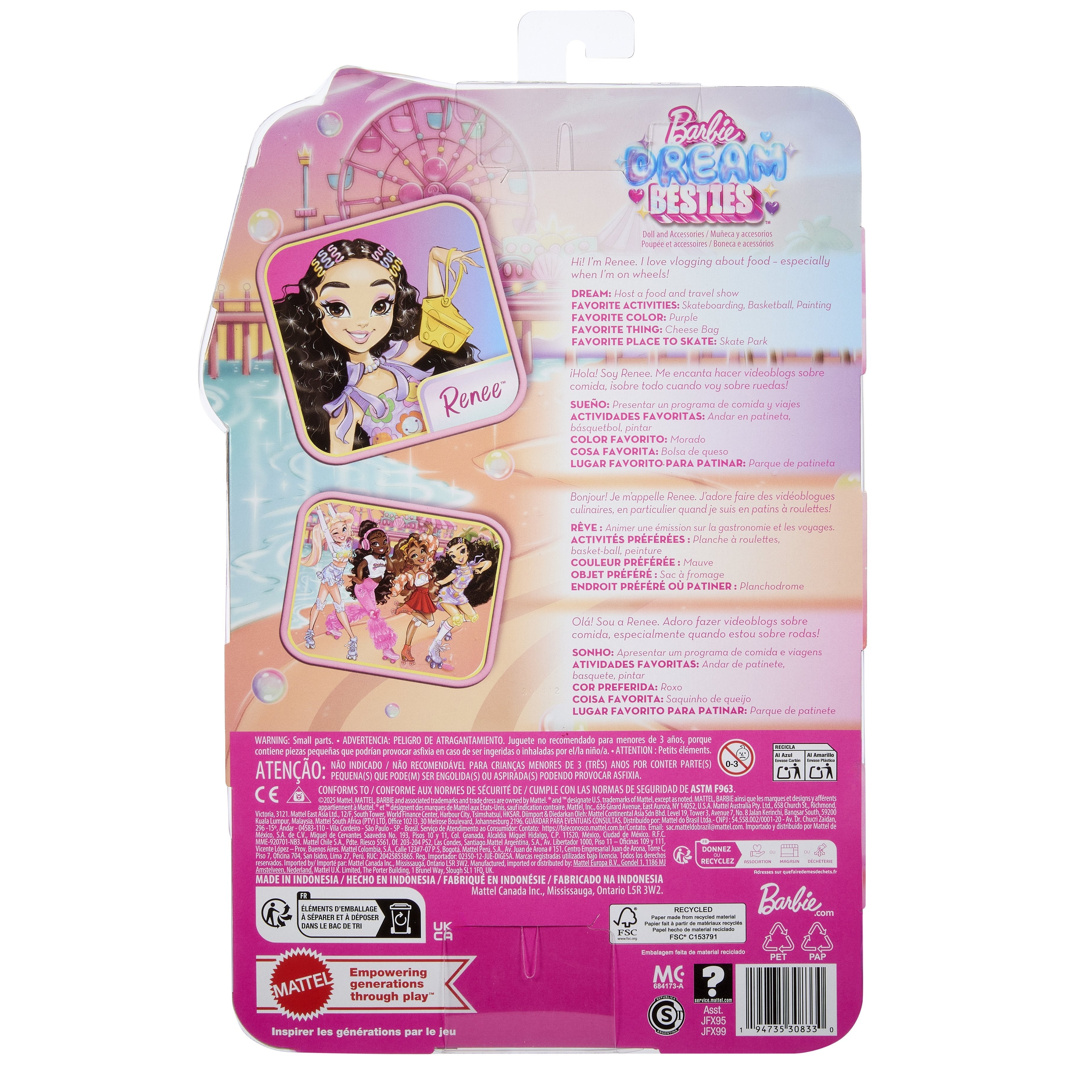 EAN 0194735308330 - Barbie Dream Besties Renee imagen 7