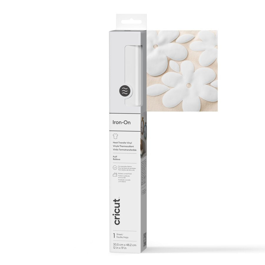 Cricut Puff Iron-On White 30x48cm