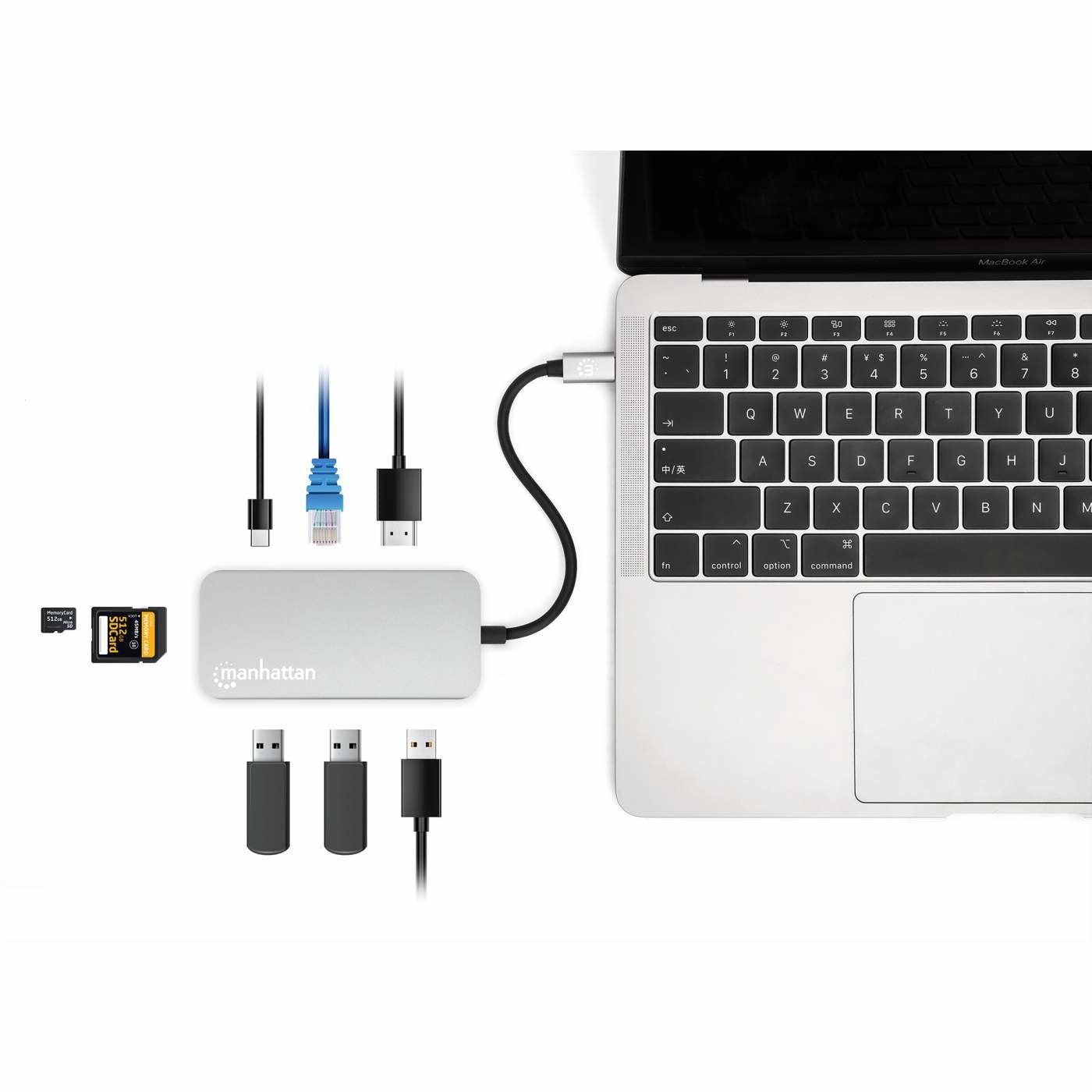 EAN 0766623130615 - Manhattan 130615 base para portátil y replicador de puertos Alámbrico USB 3.2 Gen 1 (3.1 Gen 1) Type-C Al imagen 7