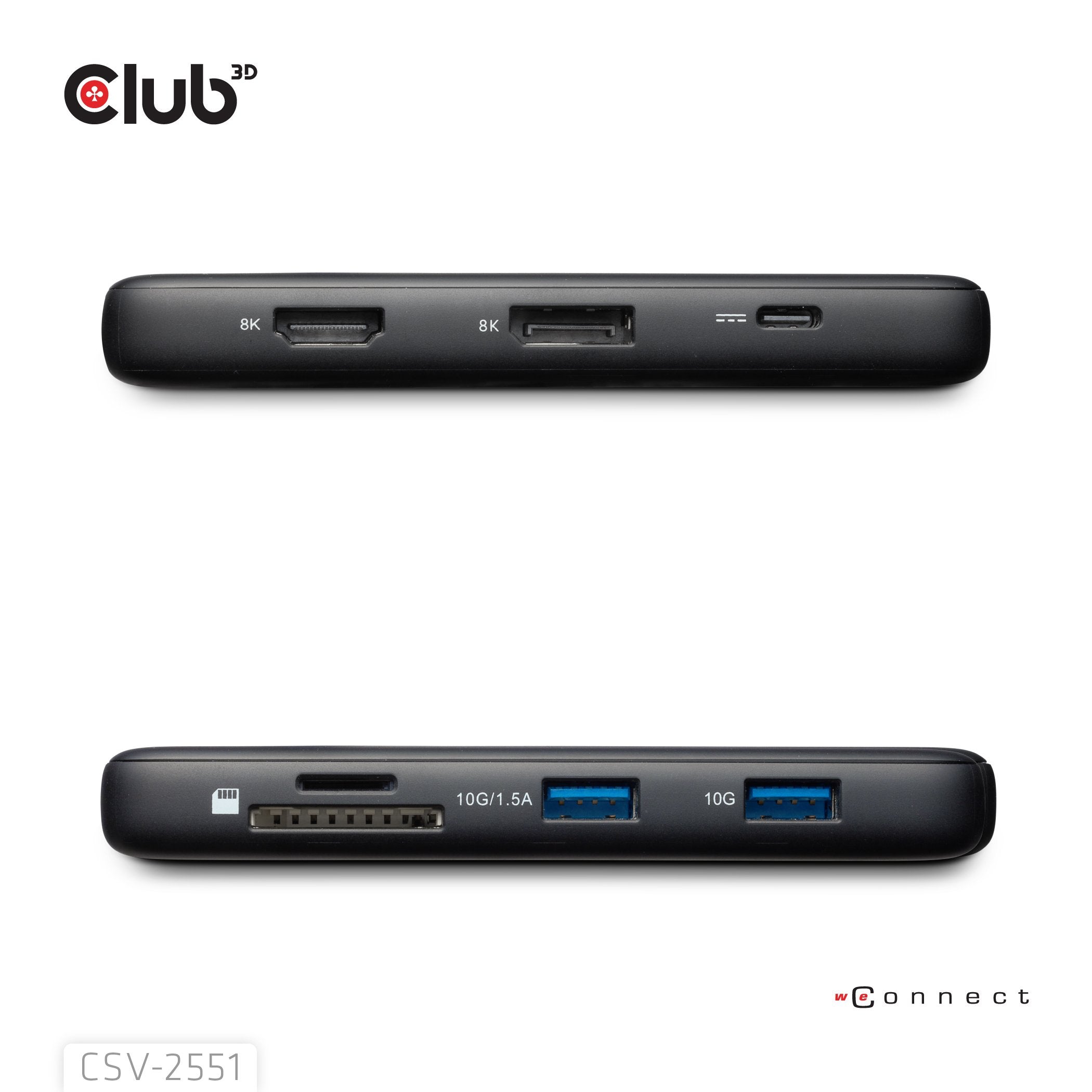 EAN 8719214473488 - CLUB3D CSV-2551 hub de interfaz USB Tipo C imagen 1