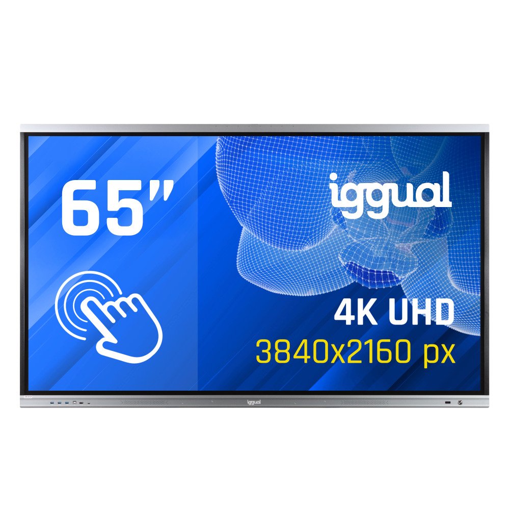 EAN 8435364318805 - iggual Orchid 65" Panel plano interactivo 165,1 cm (65") LED Wifi 400 cd / m² 4K Ultra HD Negro Pantalla imagen 1
