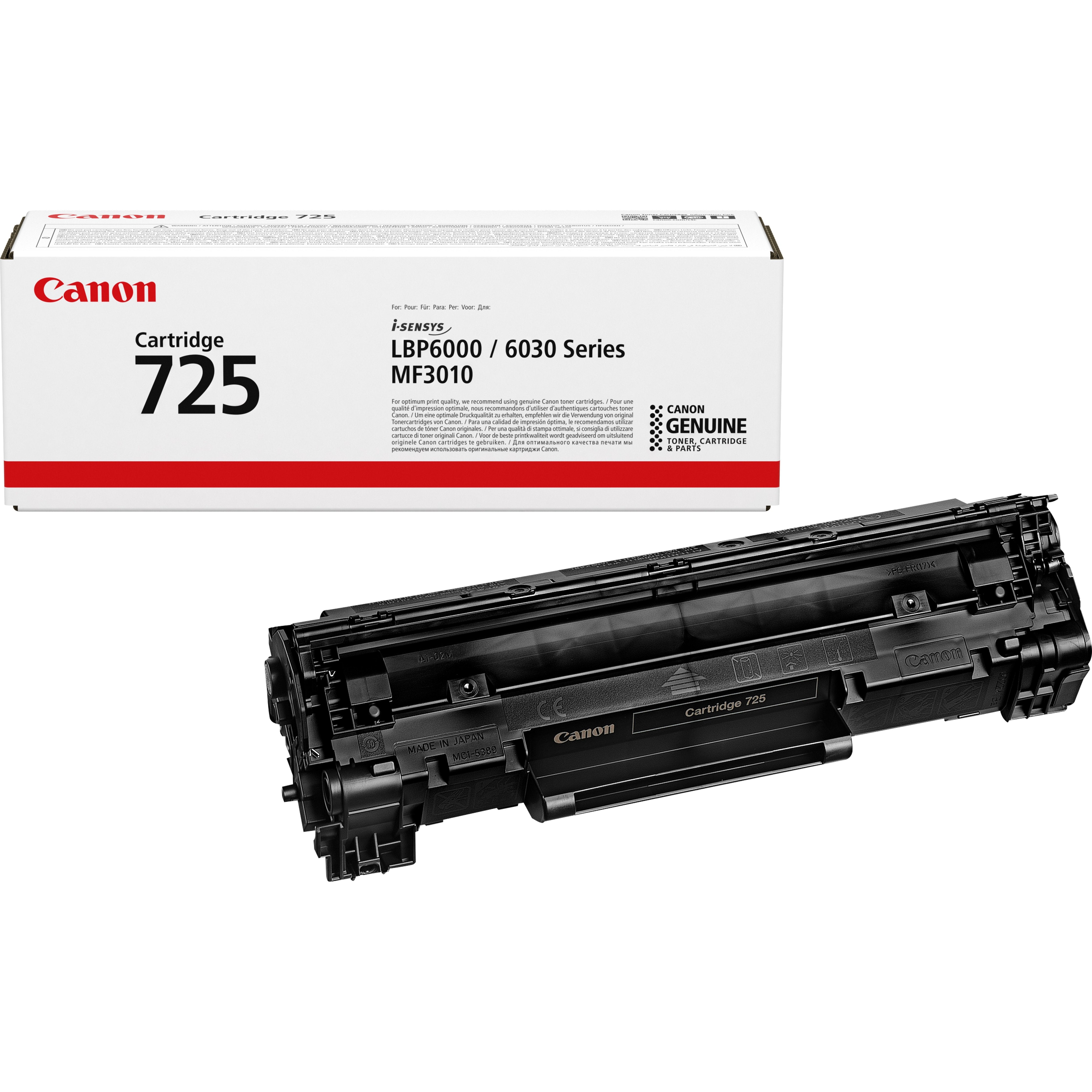 EAN 4960999665115 - Canon 725 cartucho de tóner 1 pieza(s) Original Negro imagen 1
