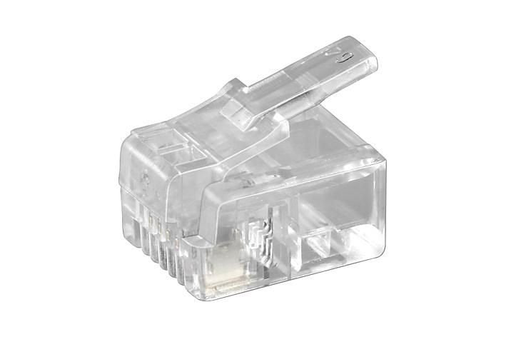EAN 5706998585066 - Microconnect KON501-10R conector RJ-11 6P4C Transparente imagen 1