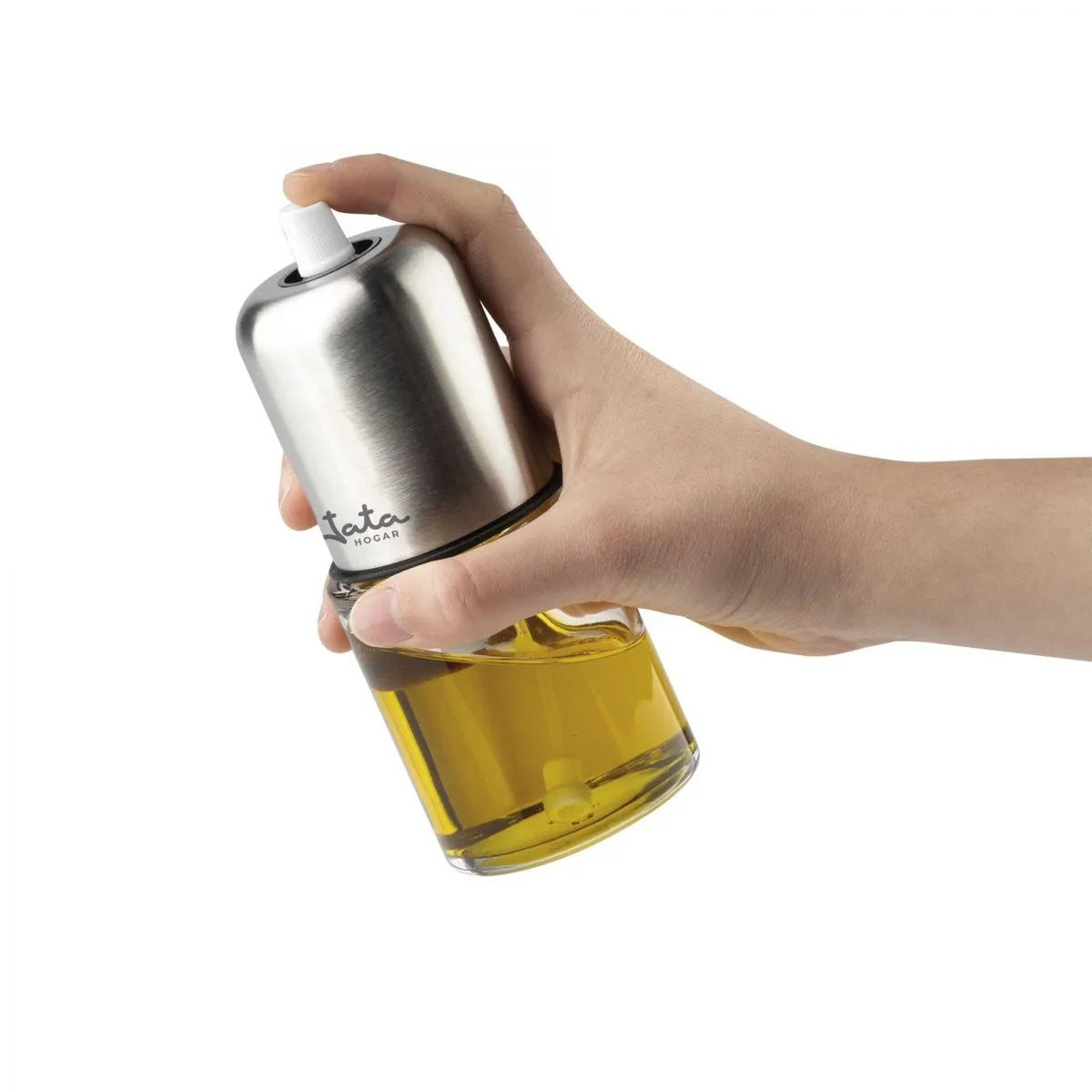 EAN 8436584384397 - JATA HACC4539 dispensador de aceite/vinagre 0,15 L Botella Vidrio, Acero inoxidable Acero, Transparente imagen 2