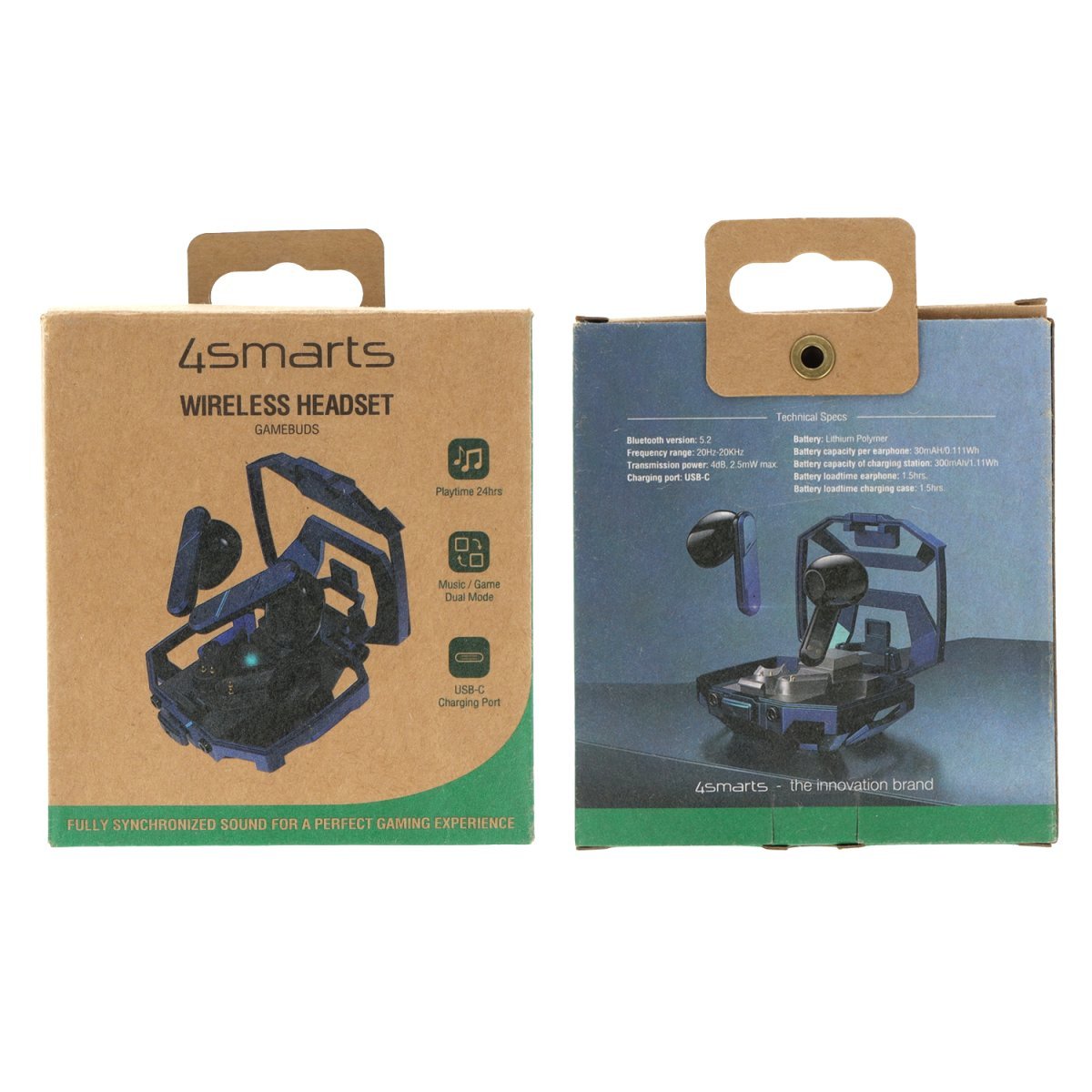 EAN 4252011905324 - 4smarts 540284 auricular y casco Auriculares Alámbrico Dentro de oído Juego Bluetooth Azul imagen 2
