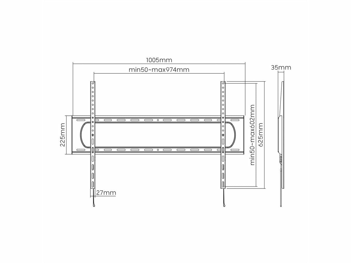 EAN 7630049628380 - VALUE 17.99.1226 soporte para TV 3,05 m (120") Negro imagen 2