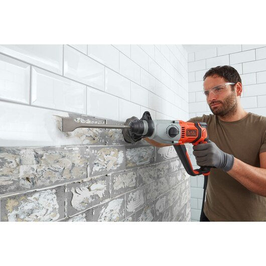Martillo Black+Decker Behs02k-Qs, Perforador Negro/Naranja