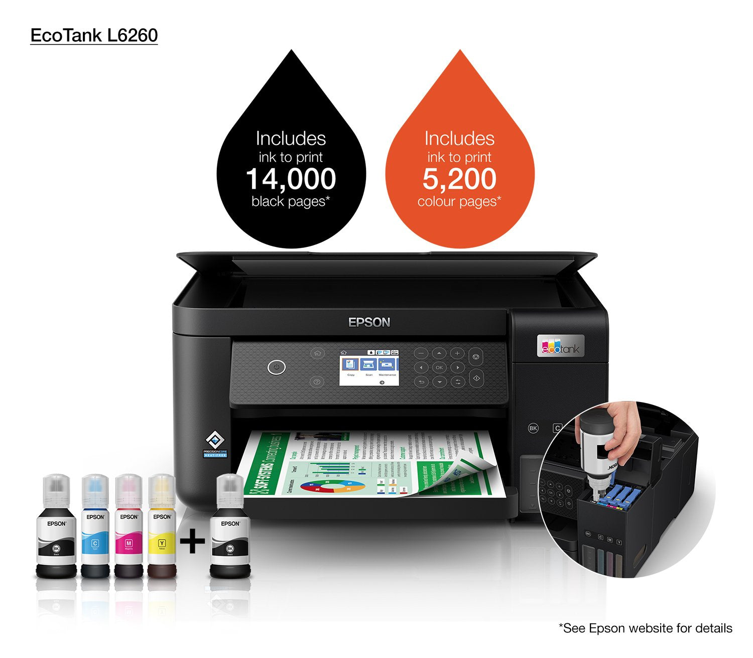 EAN 8715946683867 - Epson EcoTank L6260 Inyección de tinta A4 4800 x 1200 DPI 33 ppm Wifi imagen 23