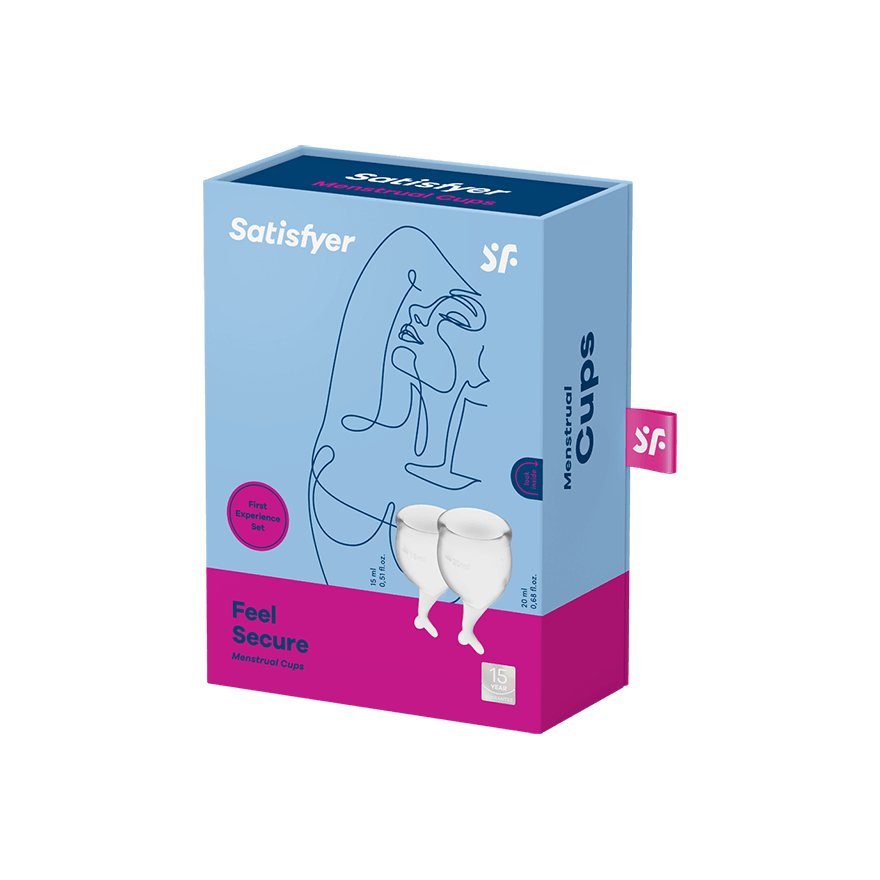 Copas Menstruales Feel Secure Transparent Pack De 2