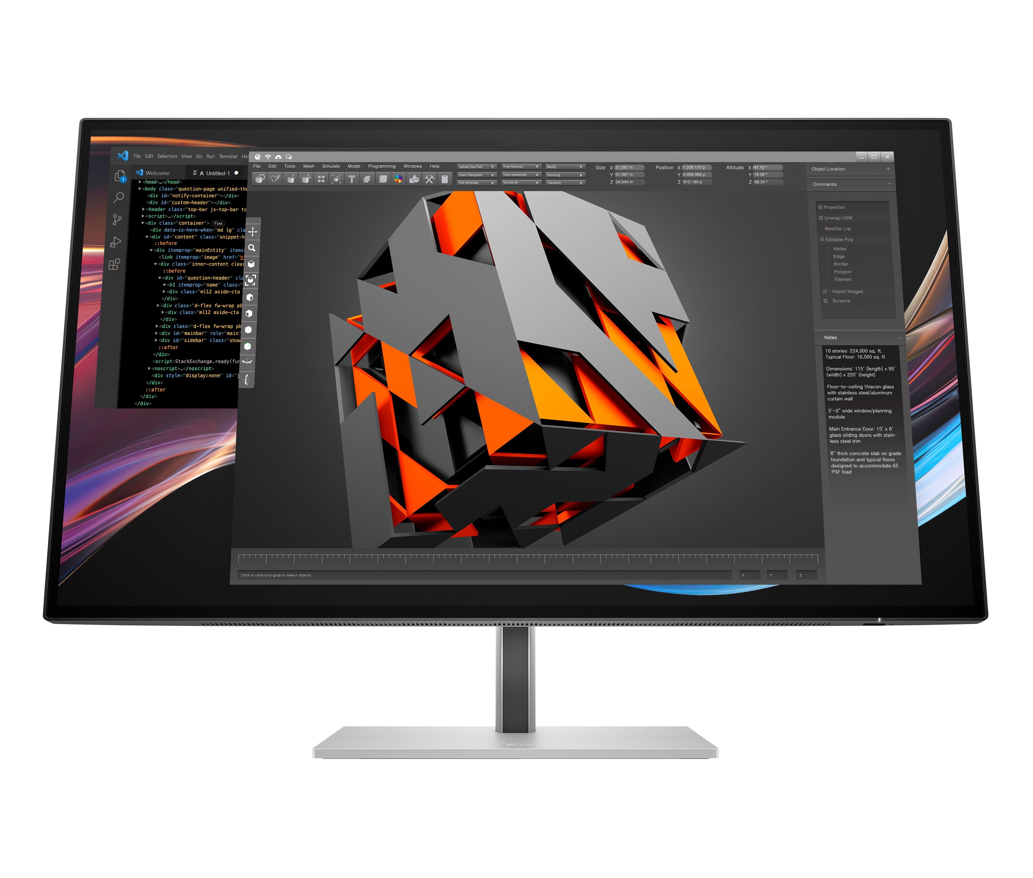 EAN 5715063470220 - HP Series 7 Pro 27 inch 4K Thunderbolt 4 Monitor - 727pk pantalla para PC 68,6 cm (27") 3840 x 2160 Pixel imagen 1