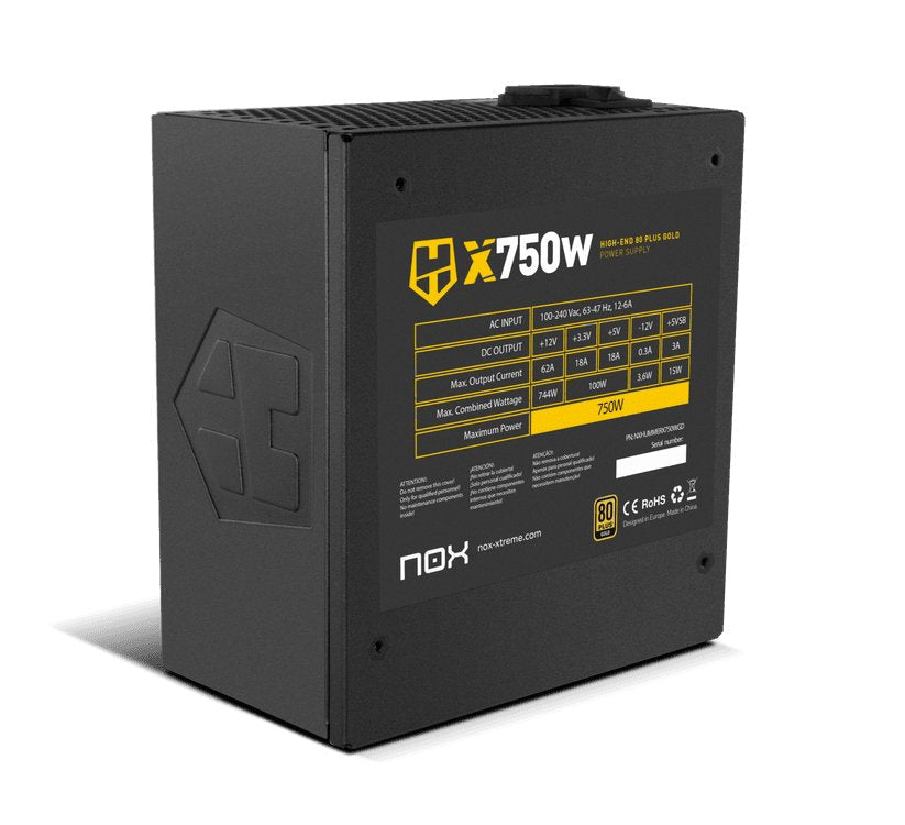 Fuente De Alimentación Nox Atx Hummer X 750w