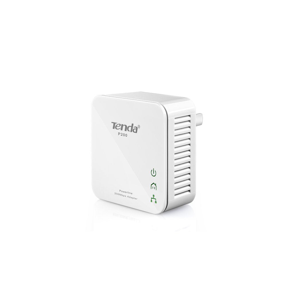 Tenda Plc/Powerline P200 Hasta 200mbps 300m Boton De Seguridad Plug And Play Pack 2 Uds