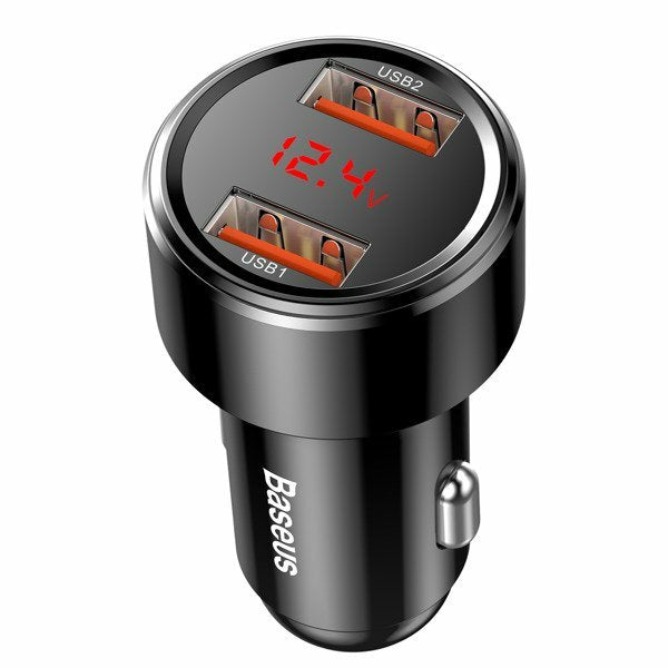 Cargador De Coche Baseus Magic Ccmlc20a-01 2x Usb Qc 3.0 45w