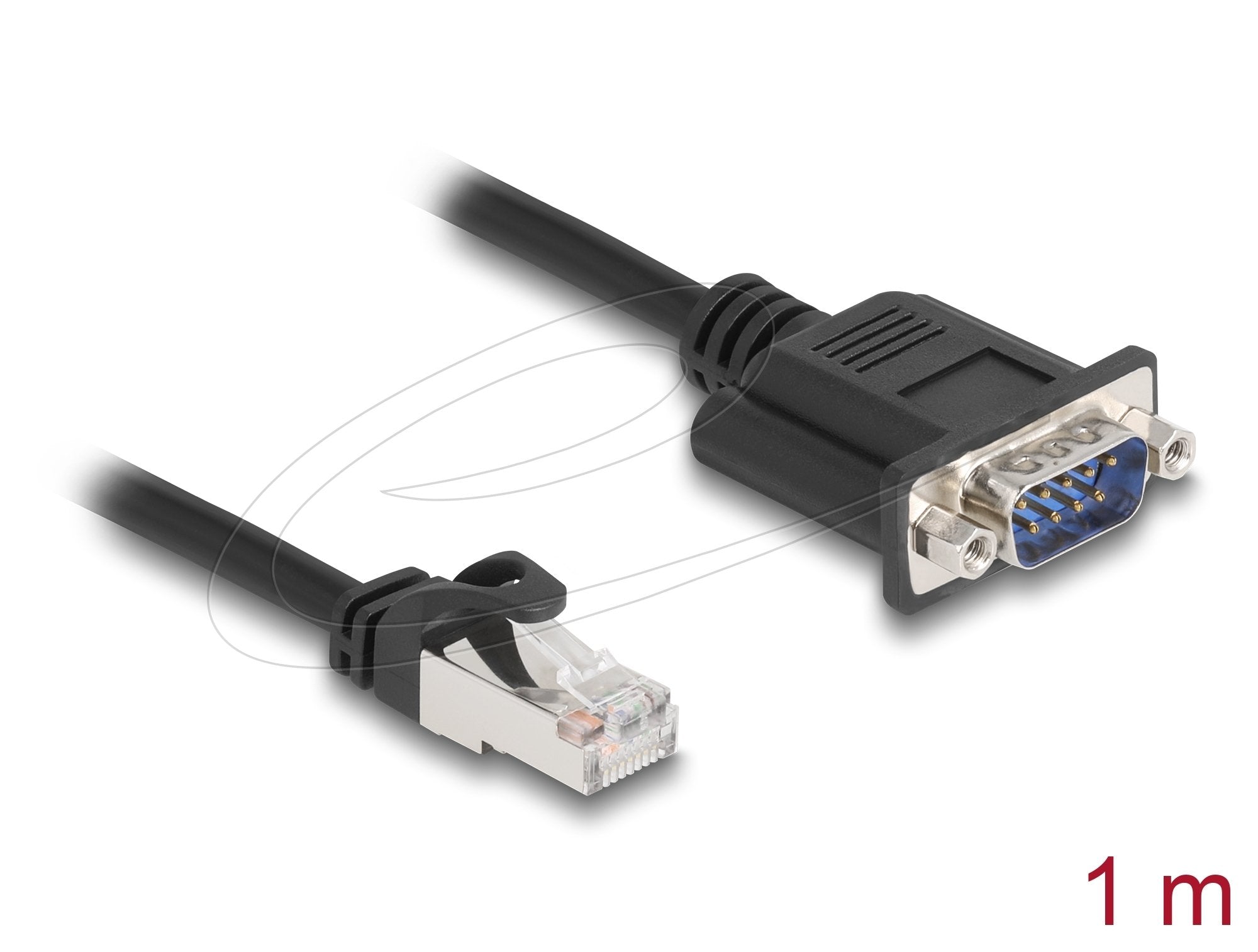 Delock Can Bus Cable Rj45 Stecker Zu D-Sub 9 Pin Stecker Mit Muttern Cat.5e Stp 1 M
