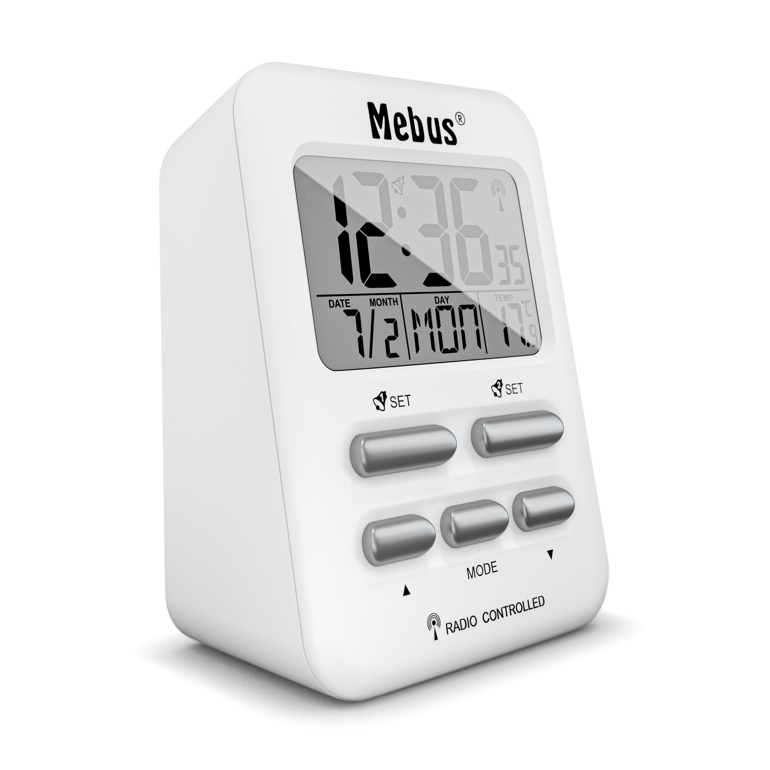 EAN 4007218258007 - Mebus 25800 despertador Reloj despertador digital Blanco imagen 4