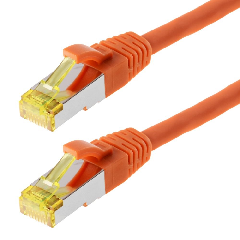 EAN 4005938181926 - Helos S/FTP (PIMF) CAT 6a 10m cable de red Naranja Cat6a SF/UTP (S-FTP) imagen 1