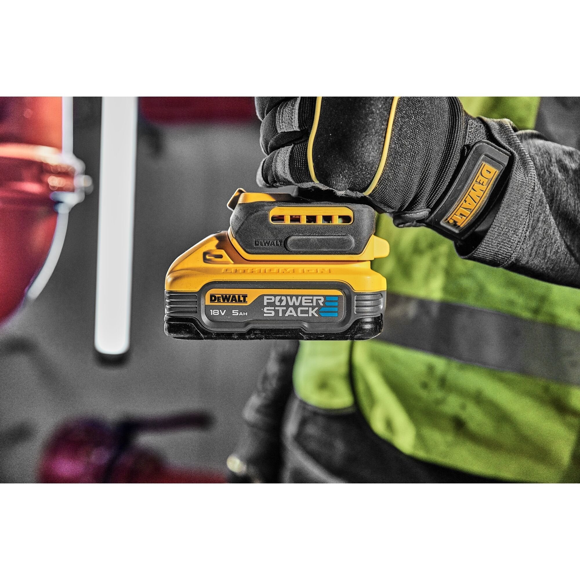 Batería Dewalt Powerstack Dcbp518, 18volt 5ah Amarillo/Negro Dcbp518-Xj