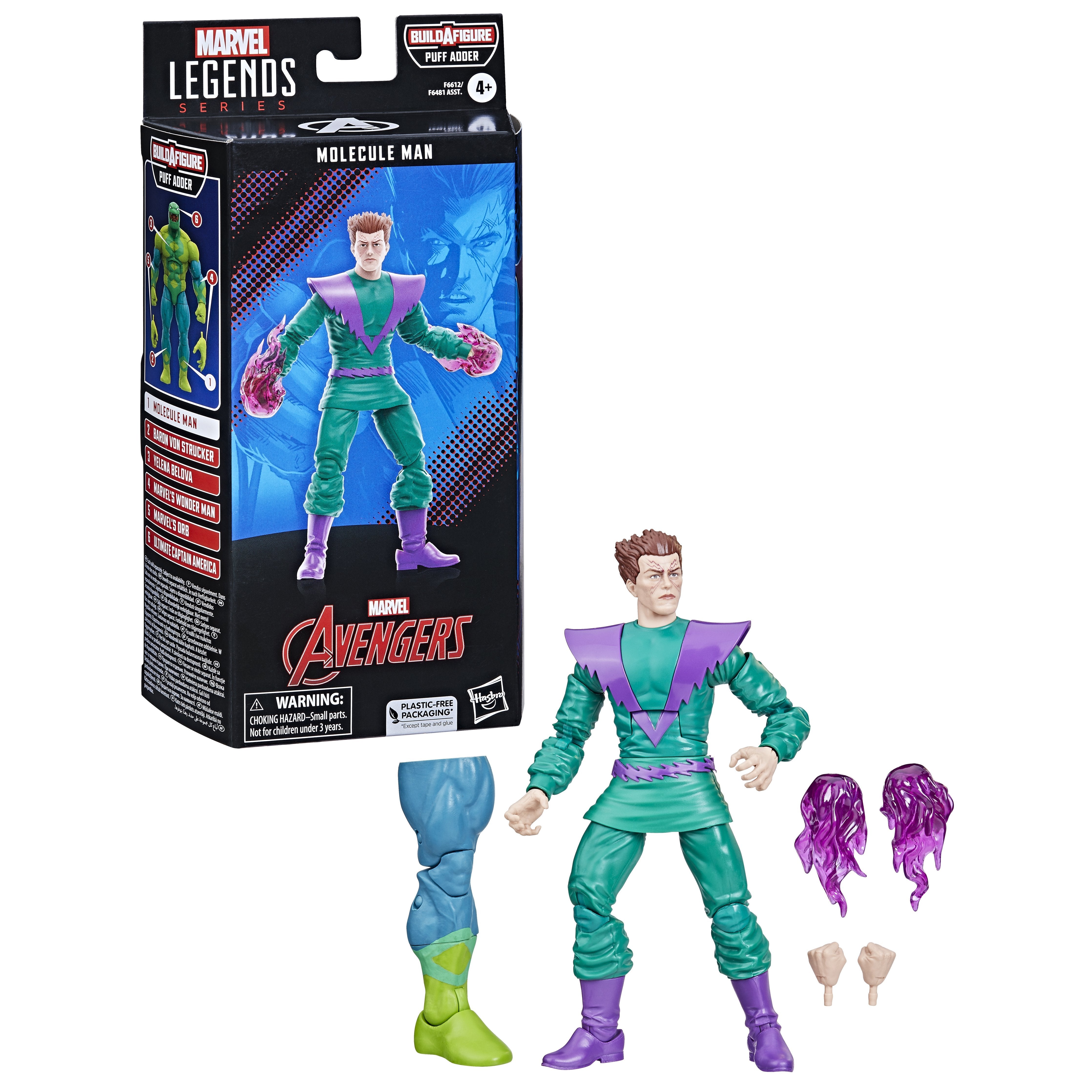 Figura Hasbro Marvel Legends Series Classic Molecule Man