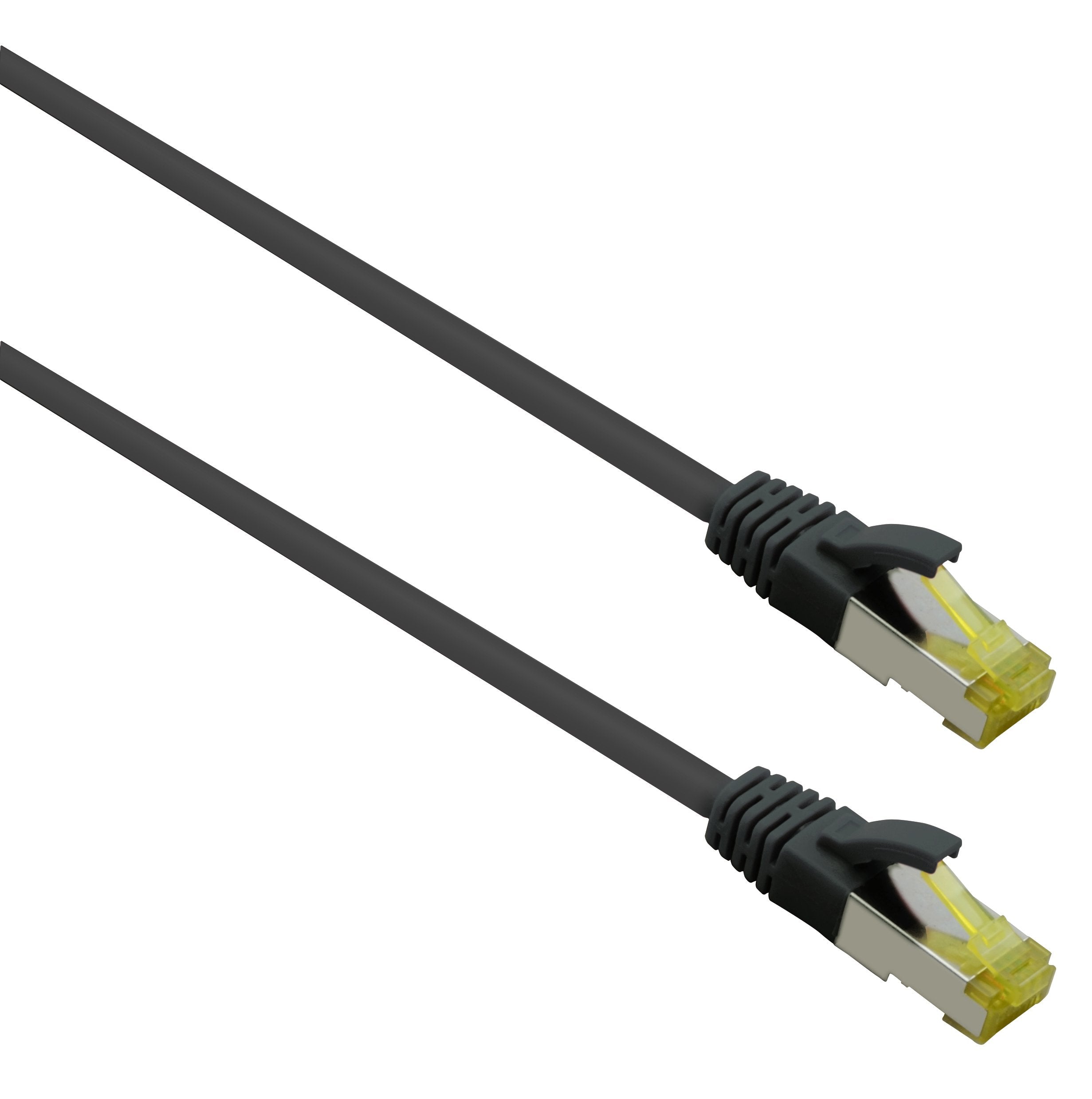 Helos Ultra Flex Cable De Red S/Ftp Cat 6a Tpe Negro 1,0m