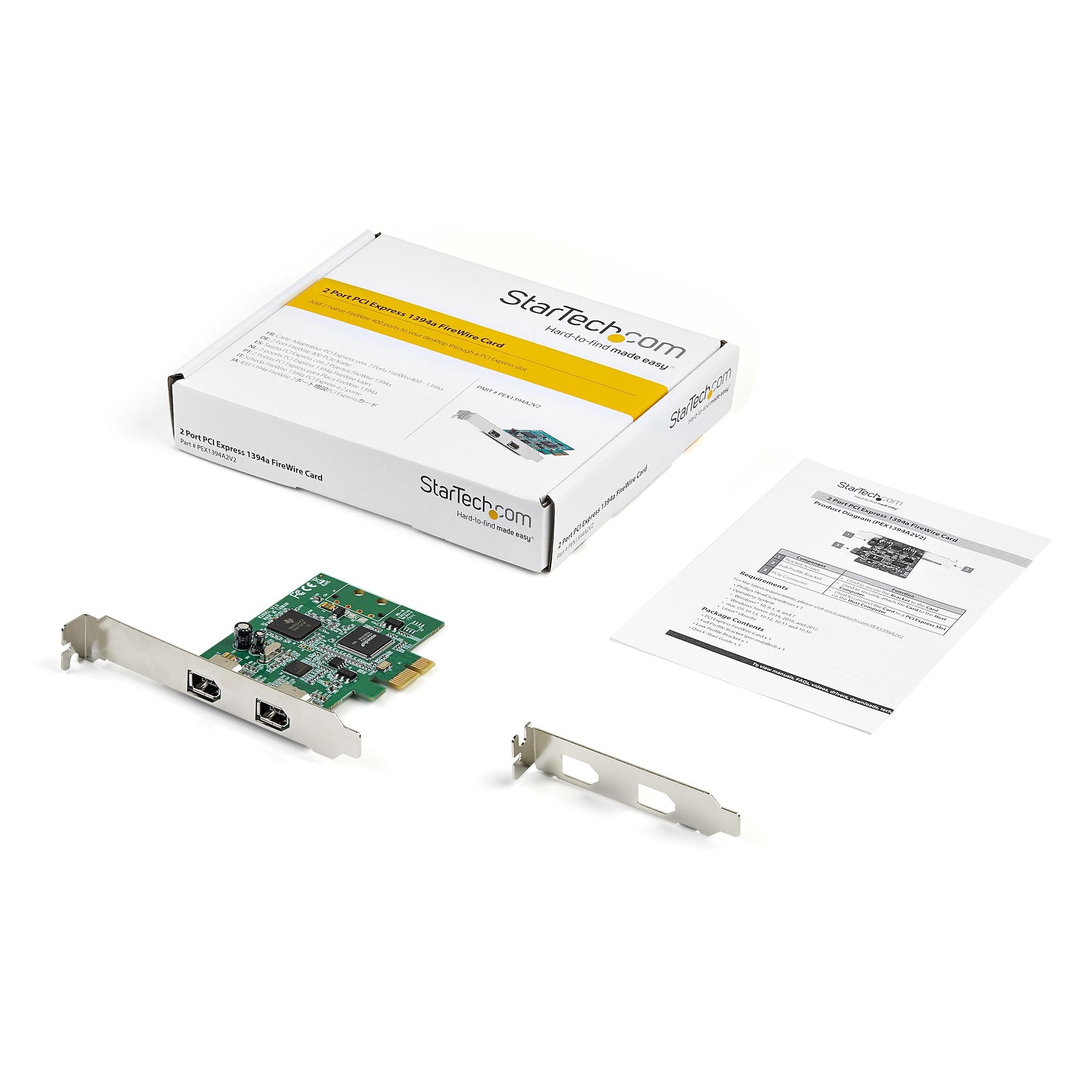 Tarjeta Pcie 2xfirewire Startech