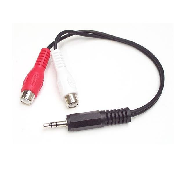 EAN 0065030783309 - StarTech.com MUMFRCA cable de audio 0,15 m 3,5mm 2 x RCA Negro imagen 1