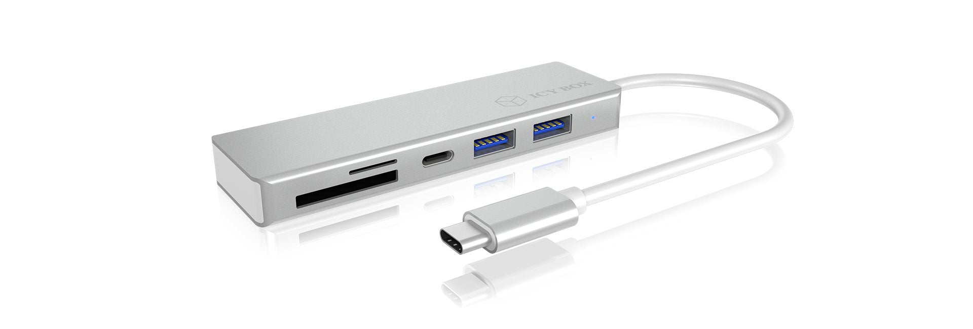 EAN 4250078166900 - ICY BOX IB-HUB1413-CR USB 3.2 Gen 1 (3.1 Gen 1) Type-C Plata imagen 2