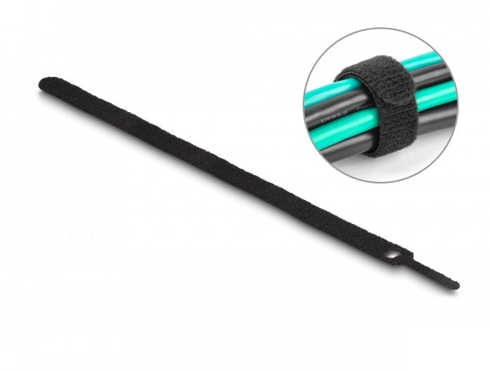 Klett-Cablebinder L 250 X B 12 Mm Schwarz 10 Stück