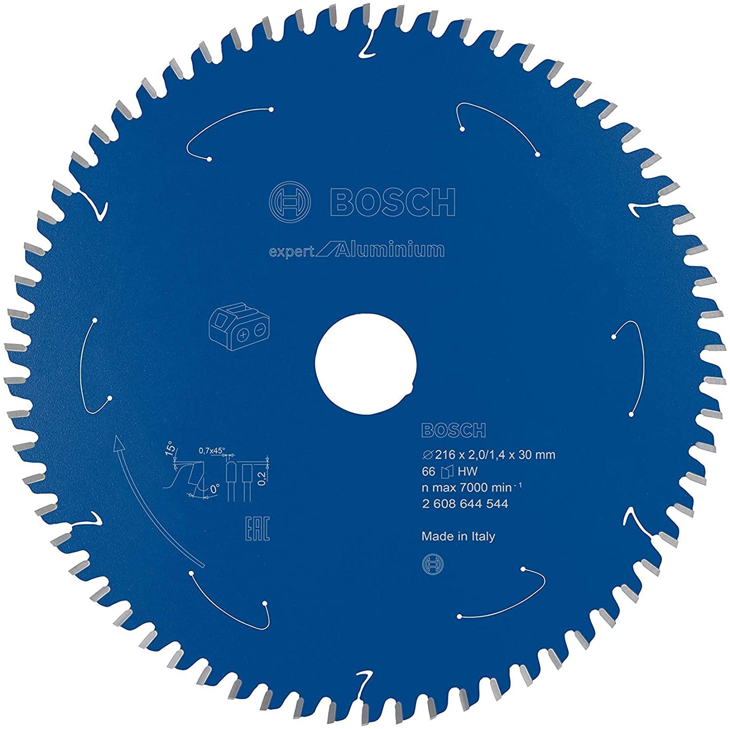 Bosch Hoja De Sierra Circular Expert Para Aluminio, 216mm 2608644544
