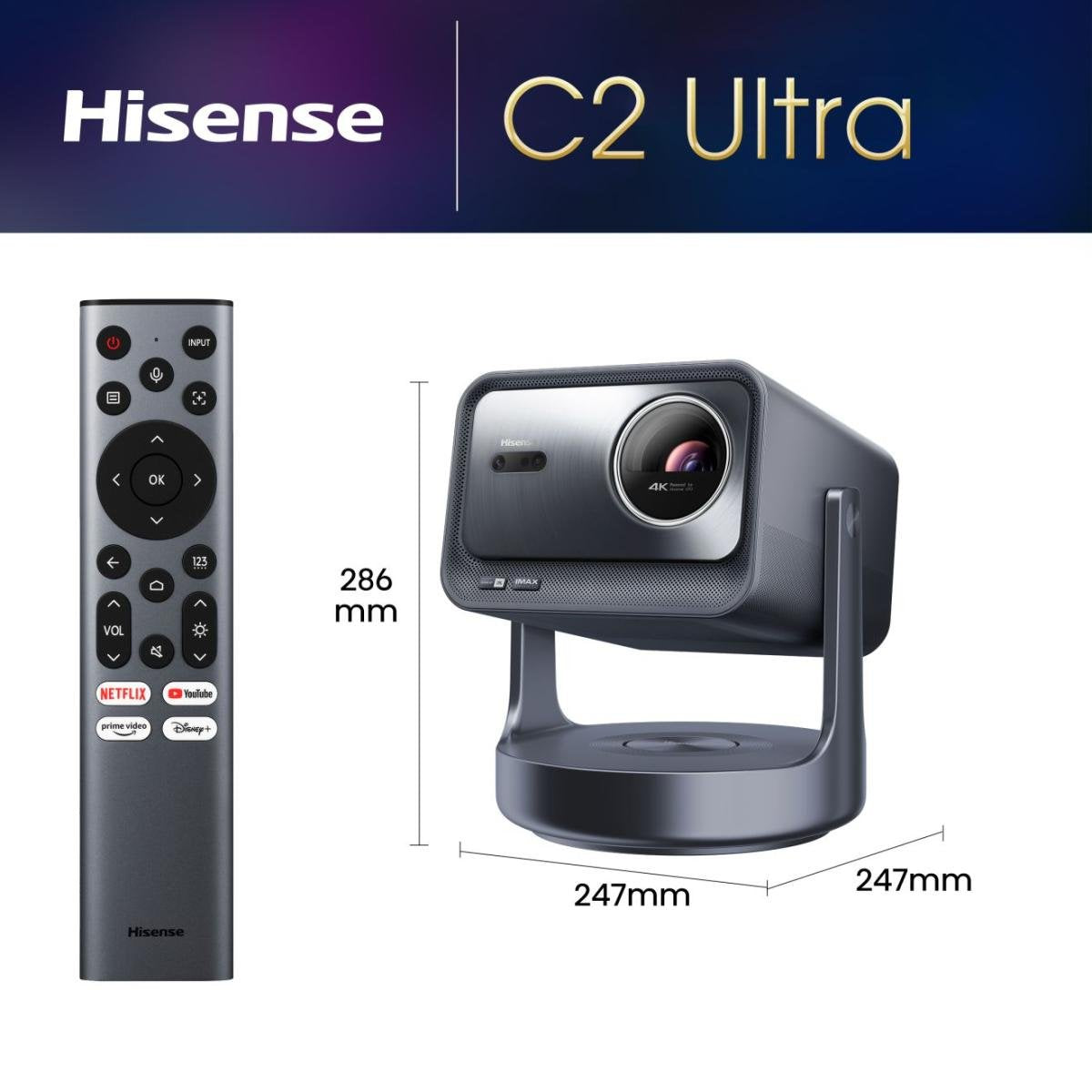 EAN 6942351409405 - Hisense C2-ULTRA Proyector de corto alcance DLP UHD 4K (3840x2160) Negro imagen 3