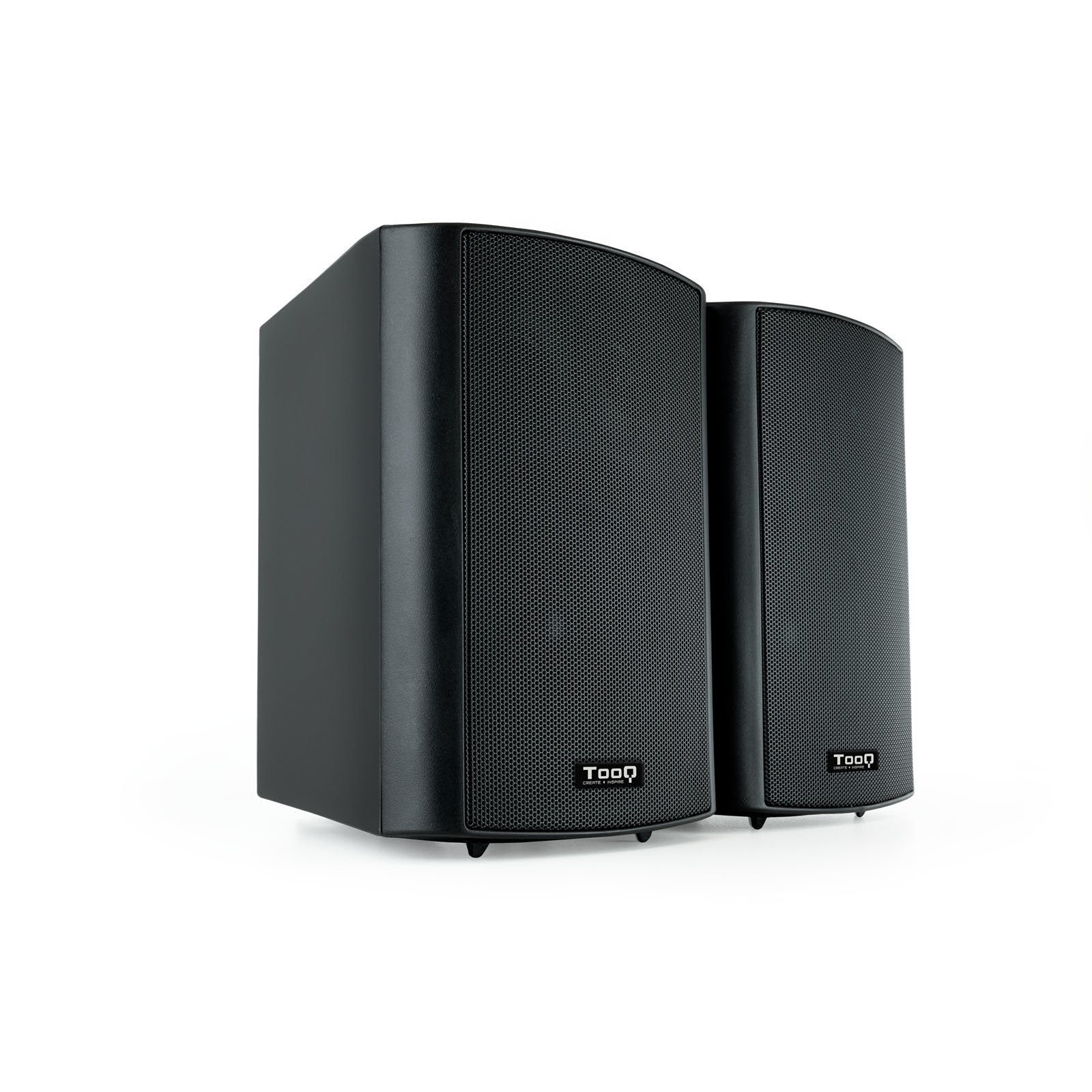 Tooq Altavoces Autoamplificados De Pared - 2x30w - Negro
