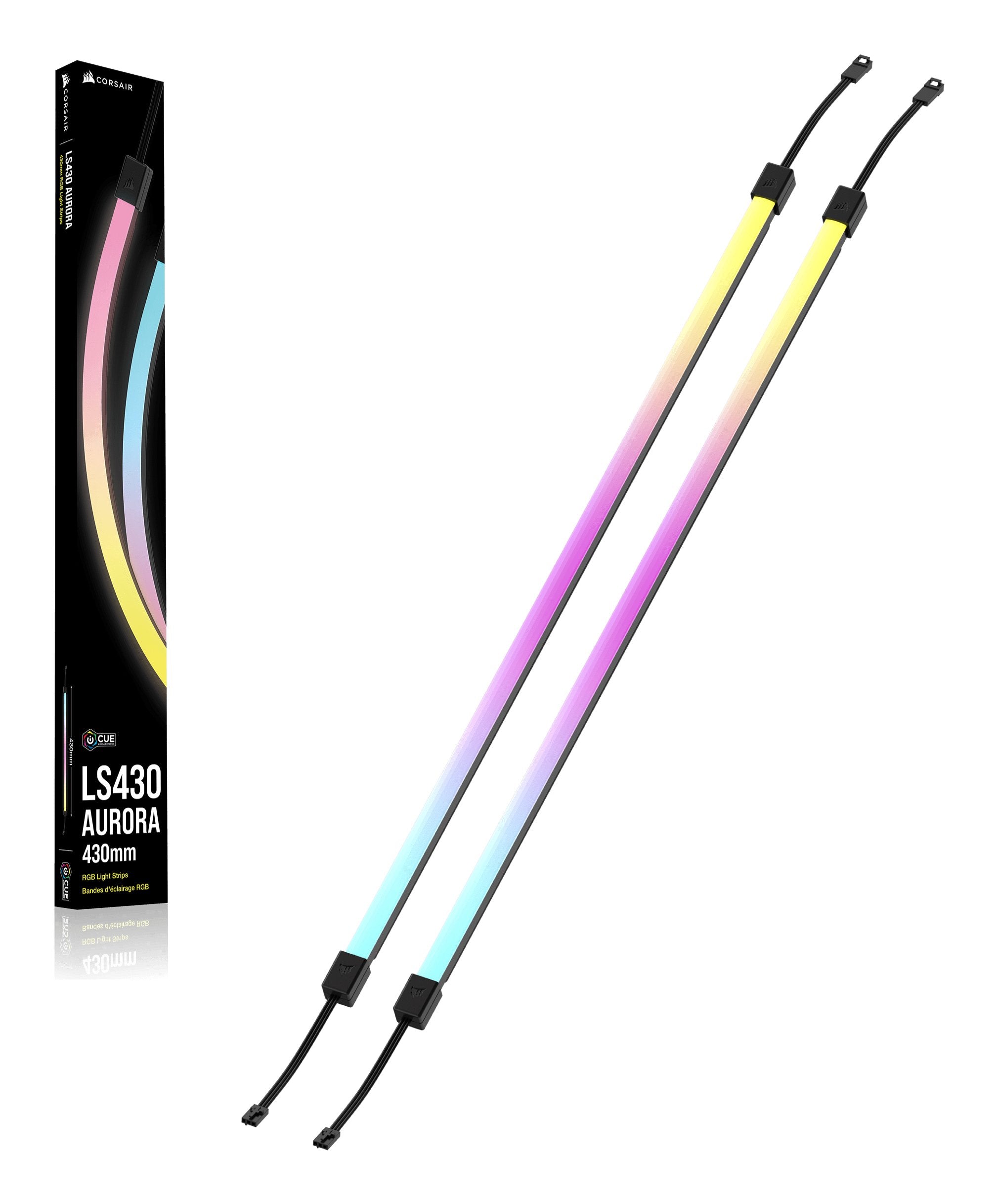 Tiras Led Corsair Icue Link Ls430 Aurora Rgb Tiras De Luz 2 Piezas Cl-9011138-Ww