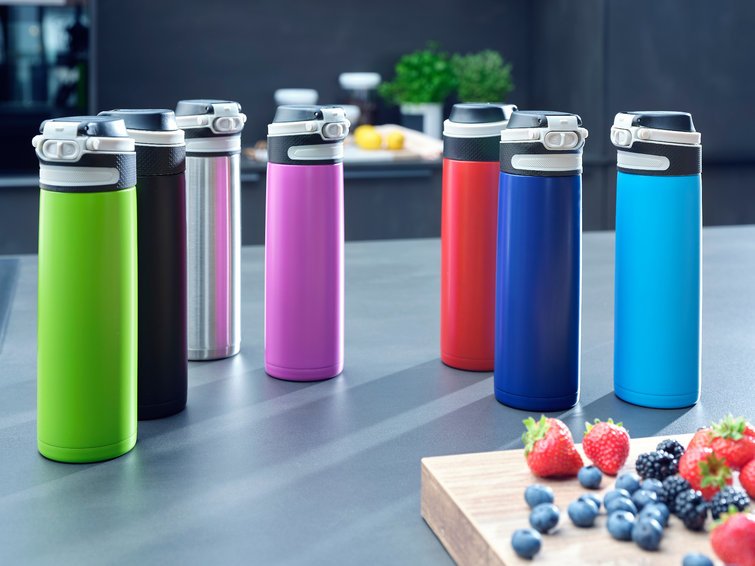 EAN 4006501032737 - Leifheit 03273 taza de viaje 600 ml Negro, Rojo Acero inoxidable imagen 6