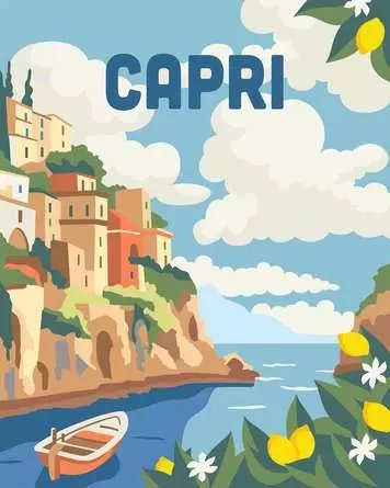 Ravensburger Creart - Capri, Pintura 25893