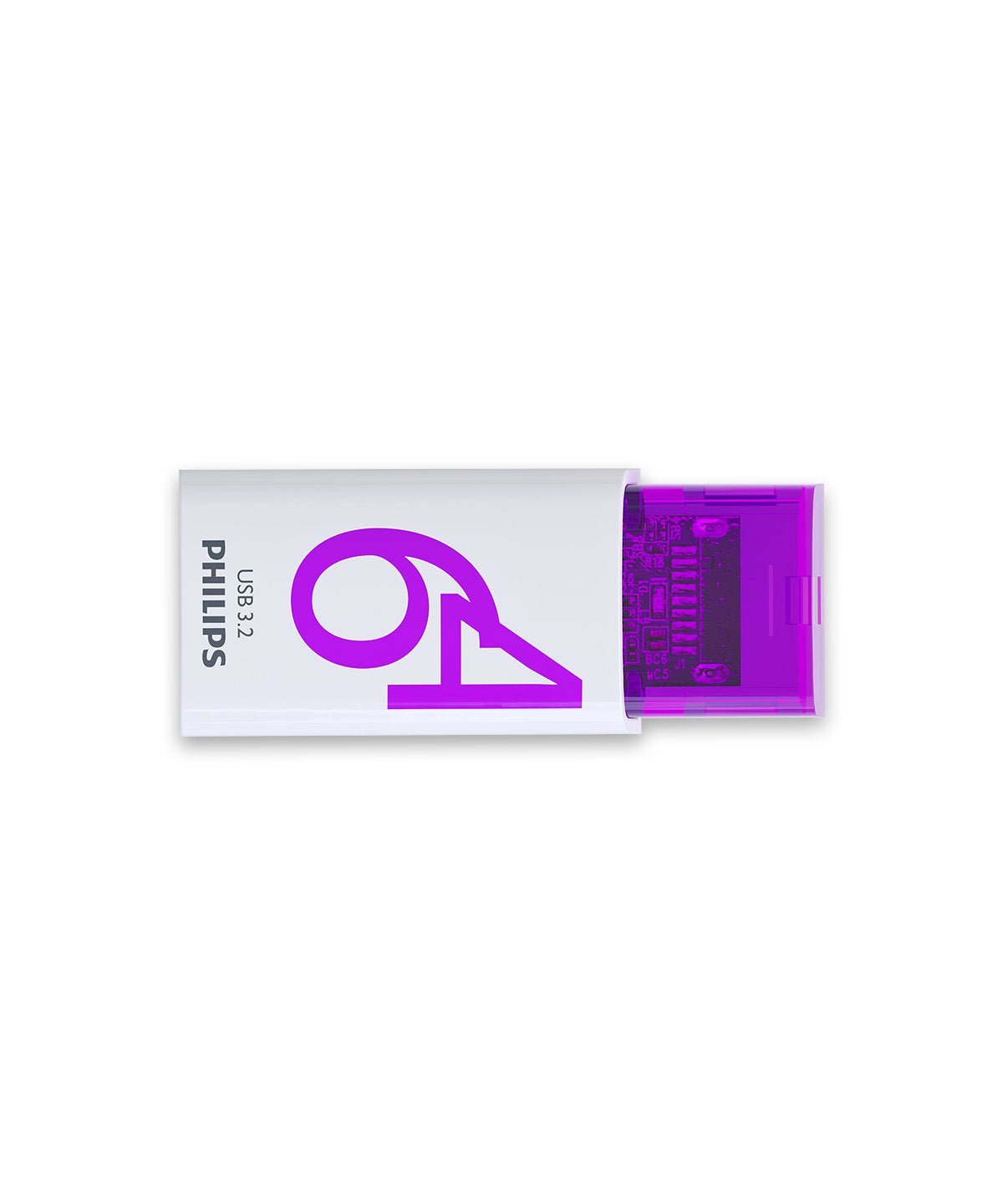 EAN 4895229114999 - Philips Click unidad flash USB 64 GB USB Tipo C 3.2 Gen 1 (3.1 Gen 1) Violeta, Blanco imagen 1