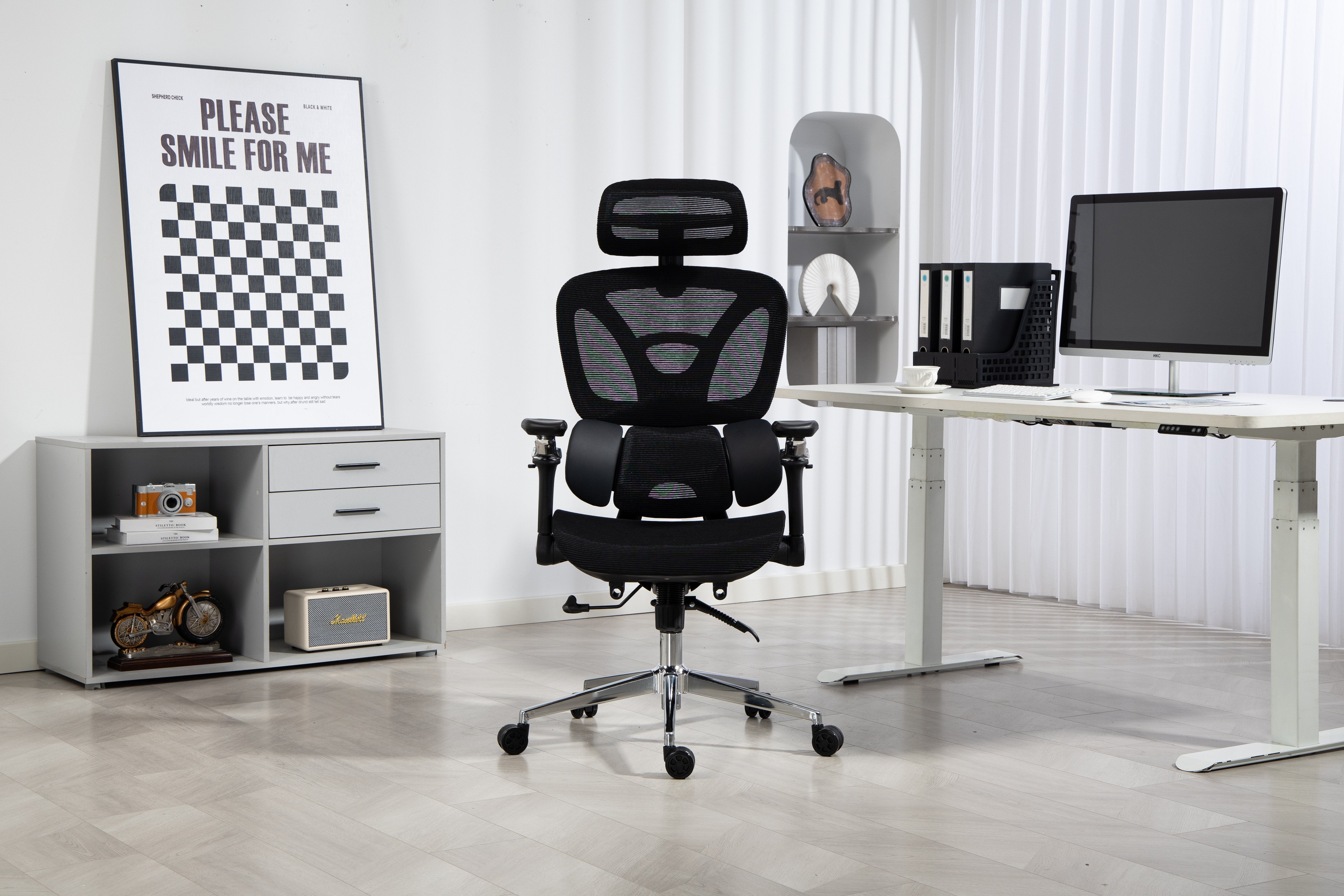 EAN 5901443391562 - Activejet YK848 BK silla de oficina y de ordenador Asiento de malla Respaldo de malla imagen 29