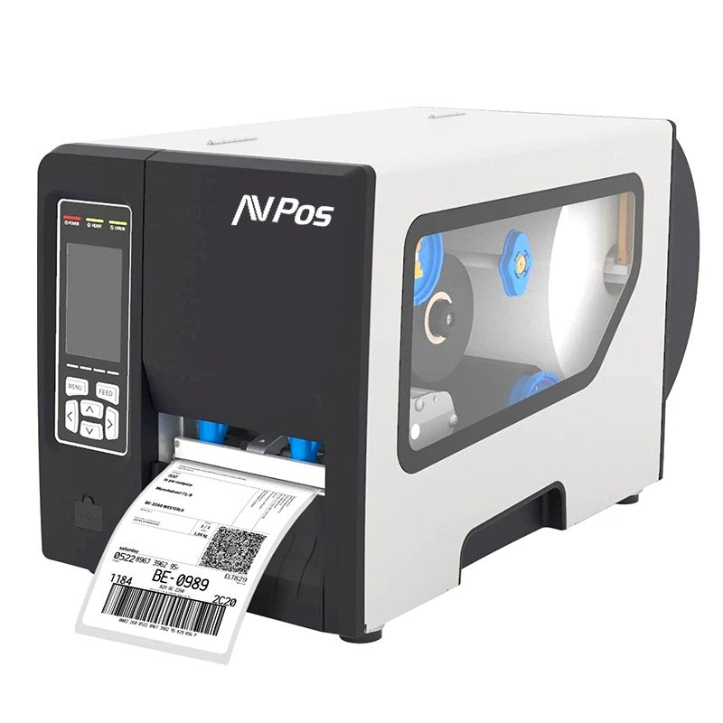 Impresora Avpos E1 Termica Etiquetas Industrial - Velocidad 203mm/S - Resolucion 300 Dpi - Usb, Serie Y Lan - Color