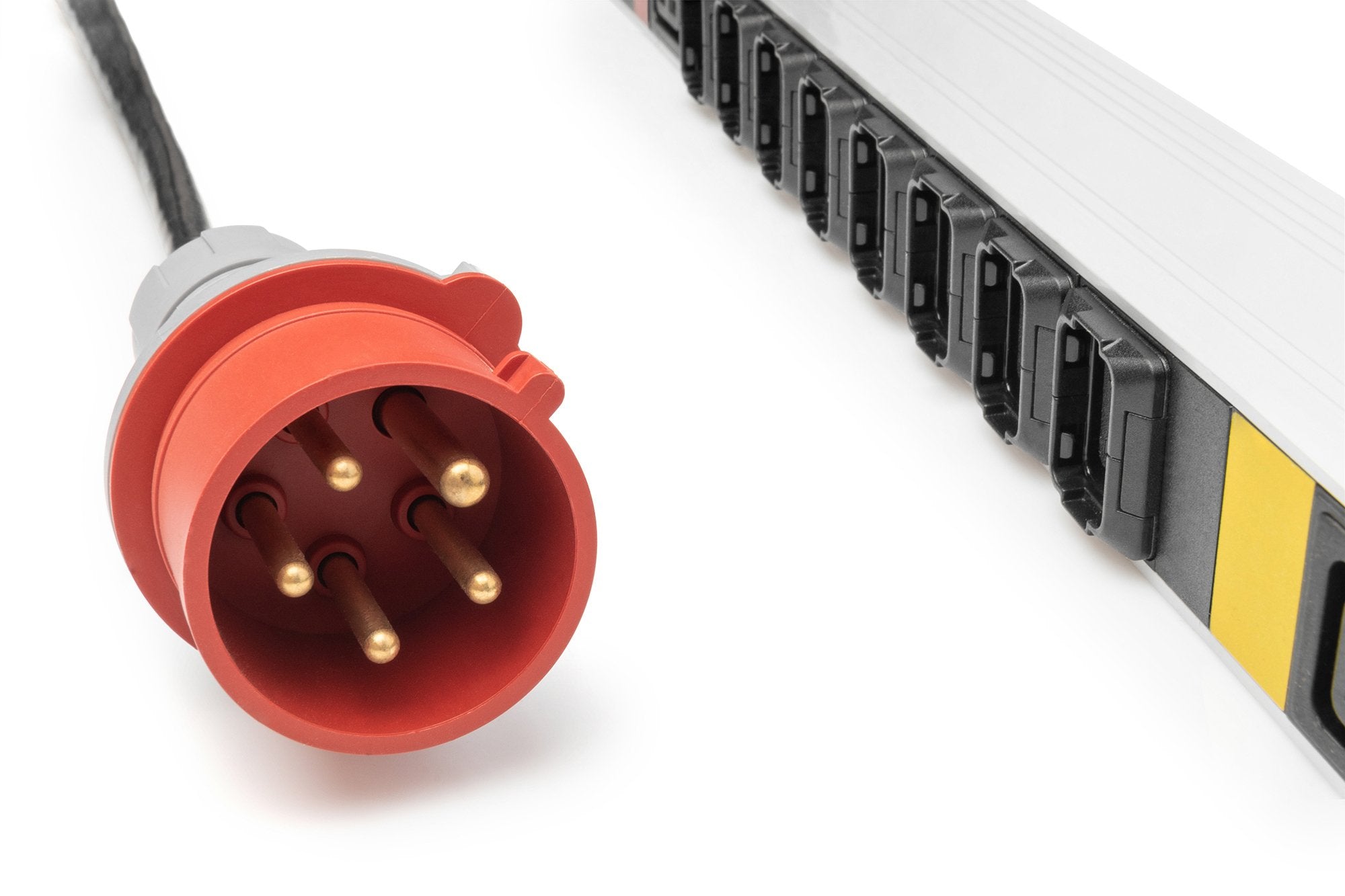 Digitus Pdu It Básica, Trifásica 16 A, 24 X C13, 3 X C19, Cable De Alimentación De 3 M, Clavija Iec 60309 16 A