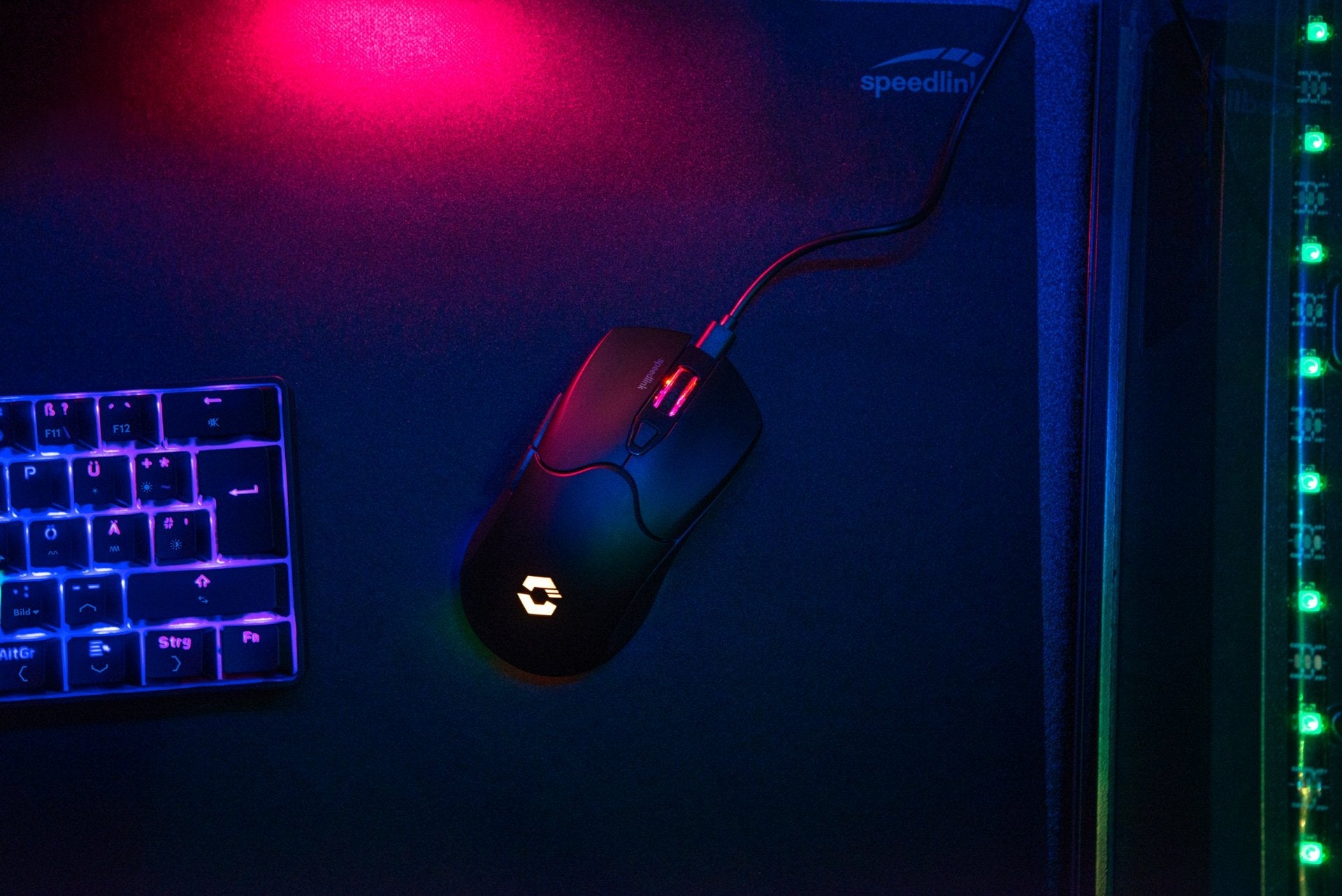 Raton Speedlink Gaming Velox. Cablelos. Rgb. Schwarz Retail