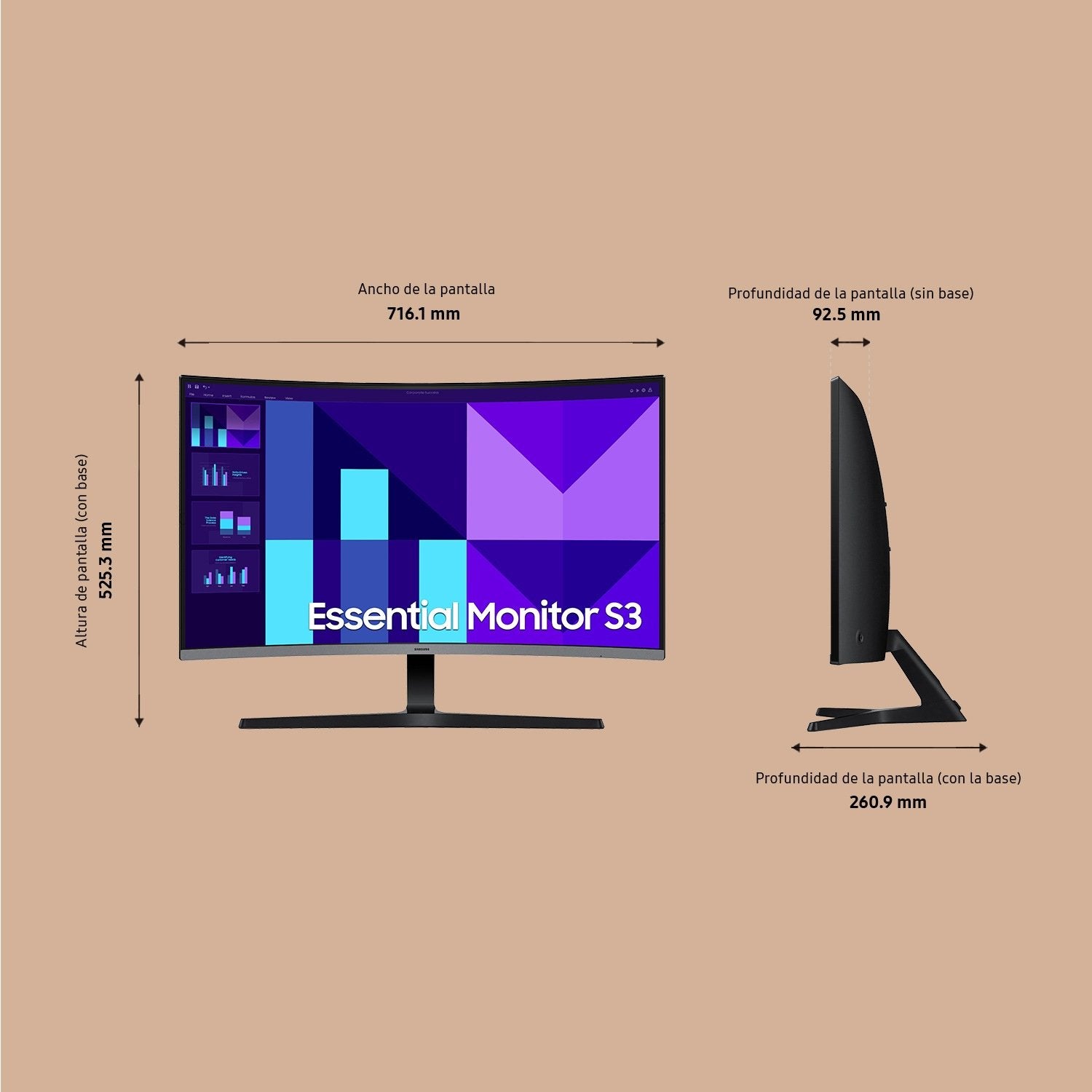 EAN 8806095846866 - Samsung S32D392GAU pantalla para PC 81,3 cm (32") 1920 x 1080 Pixeles Full HD LED Negro imagen 4