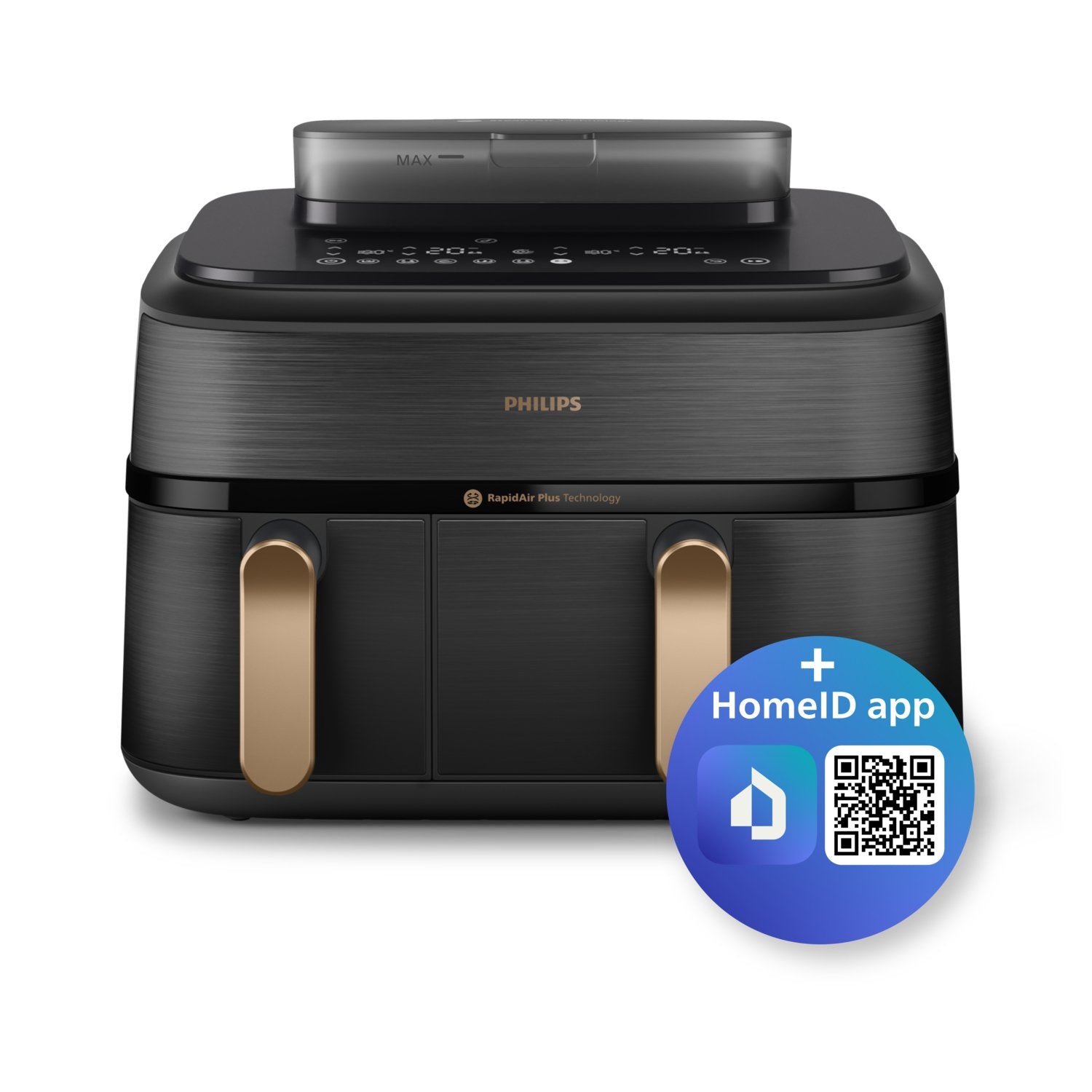 EAN 8720389049286 - Philips 5000 series NA552/00 freidora Doble 9 L Independiente 2750 W Freidora de aire caliente Negro imagen 2