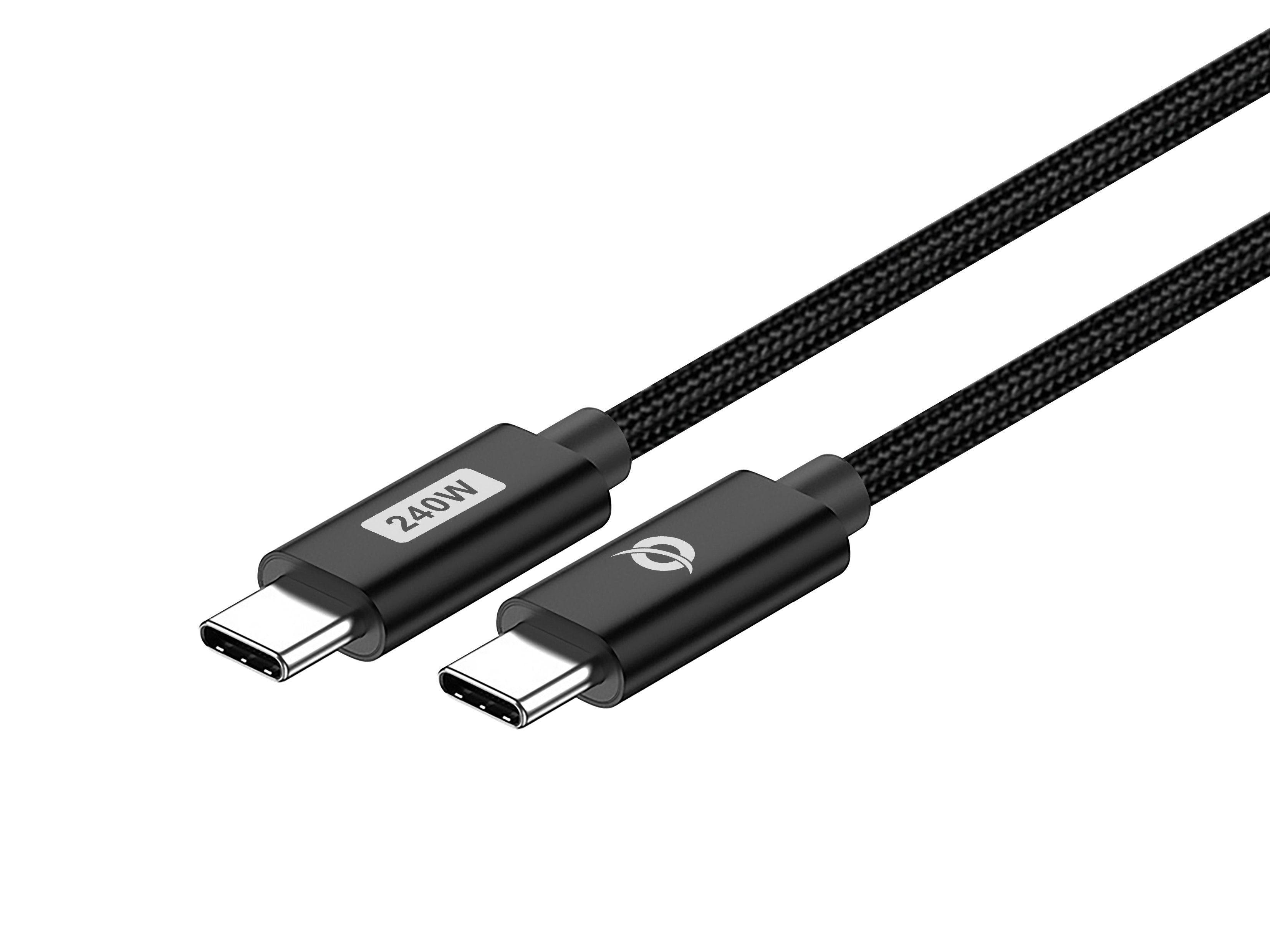 Cable Usb-C Macho A Usb-C Macho 1.2m Conceptronic Pd 3.1 240w 48v 5a 480mbps E-Mark