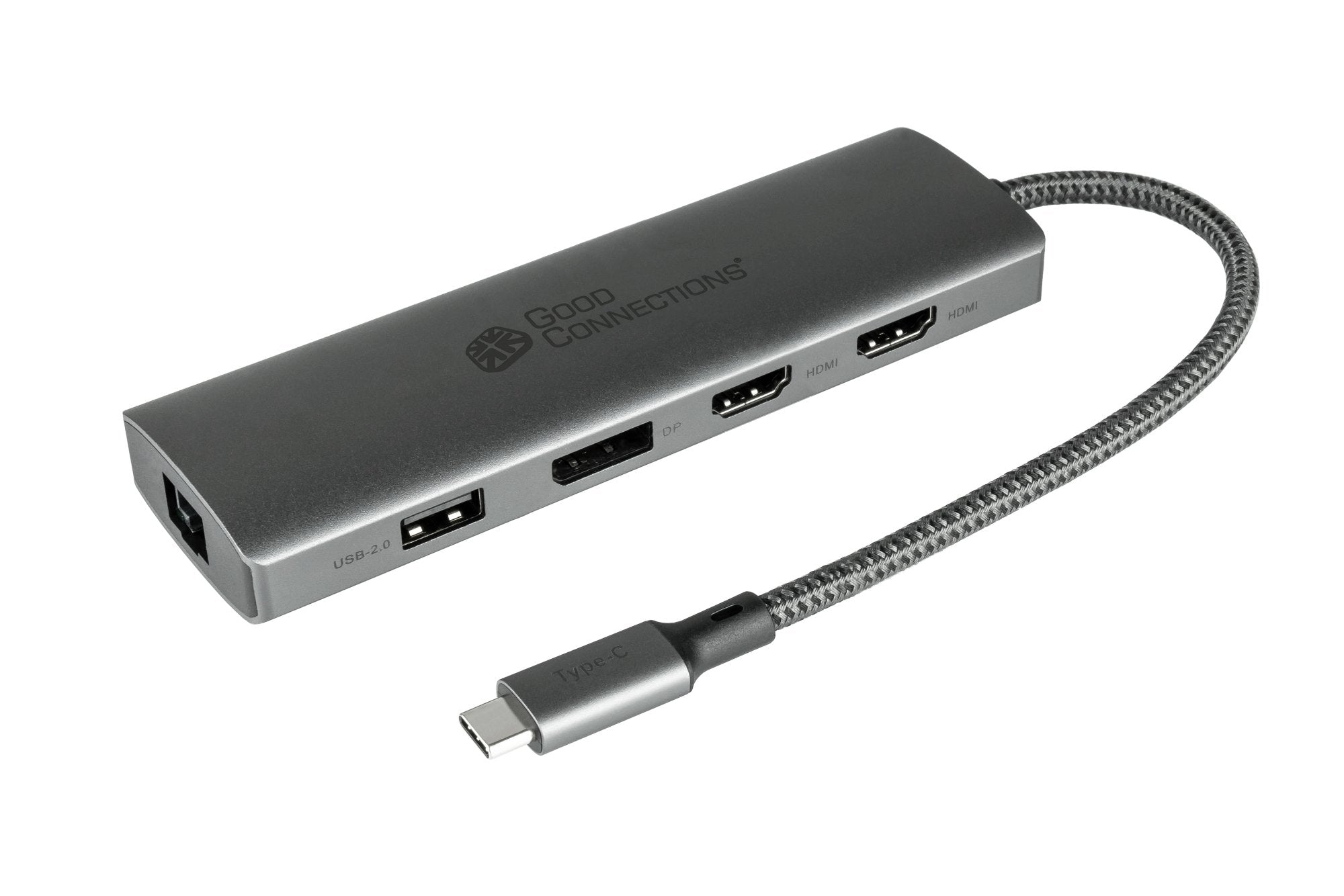 EAN 4014619881529 - Alcasa HUB-C001A hub de interfaz USB Tipo C 5000 Mbit/s Antracita imagen 1