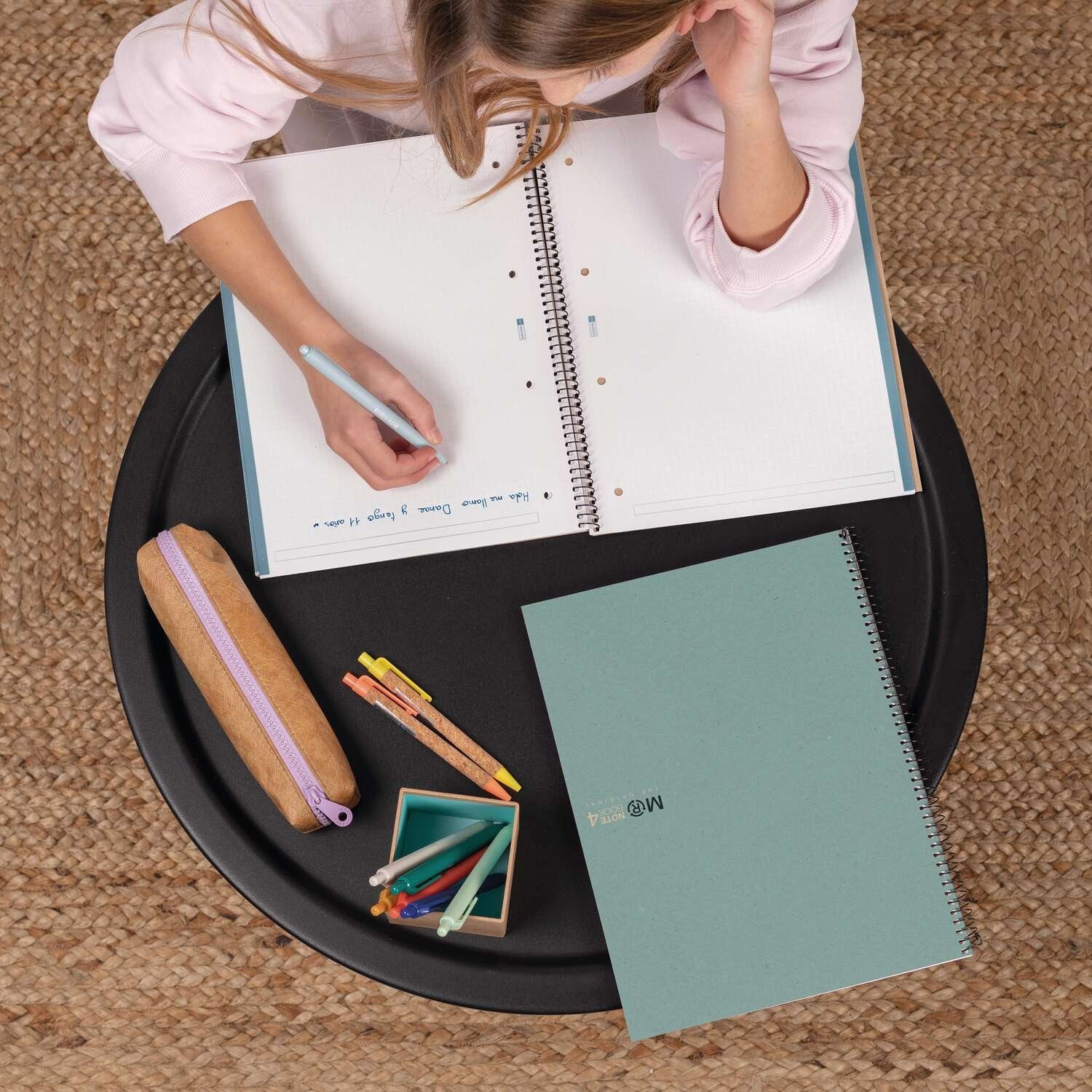 Miquelrius Notizblock Eco Hellblau Recycle A4 80 Blatt (Speditionsversand)