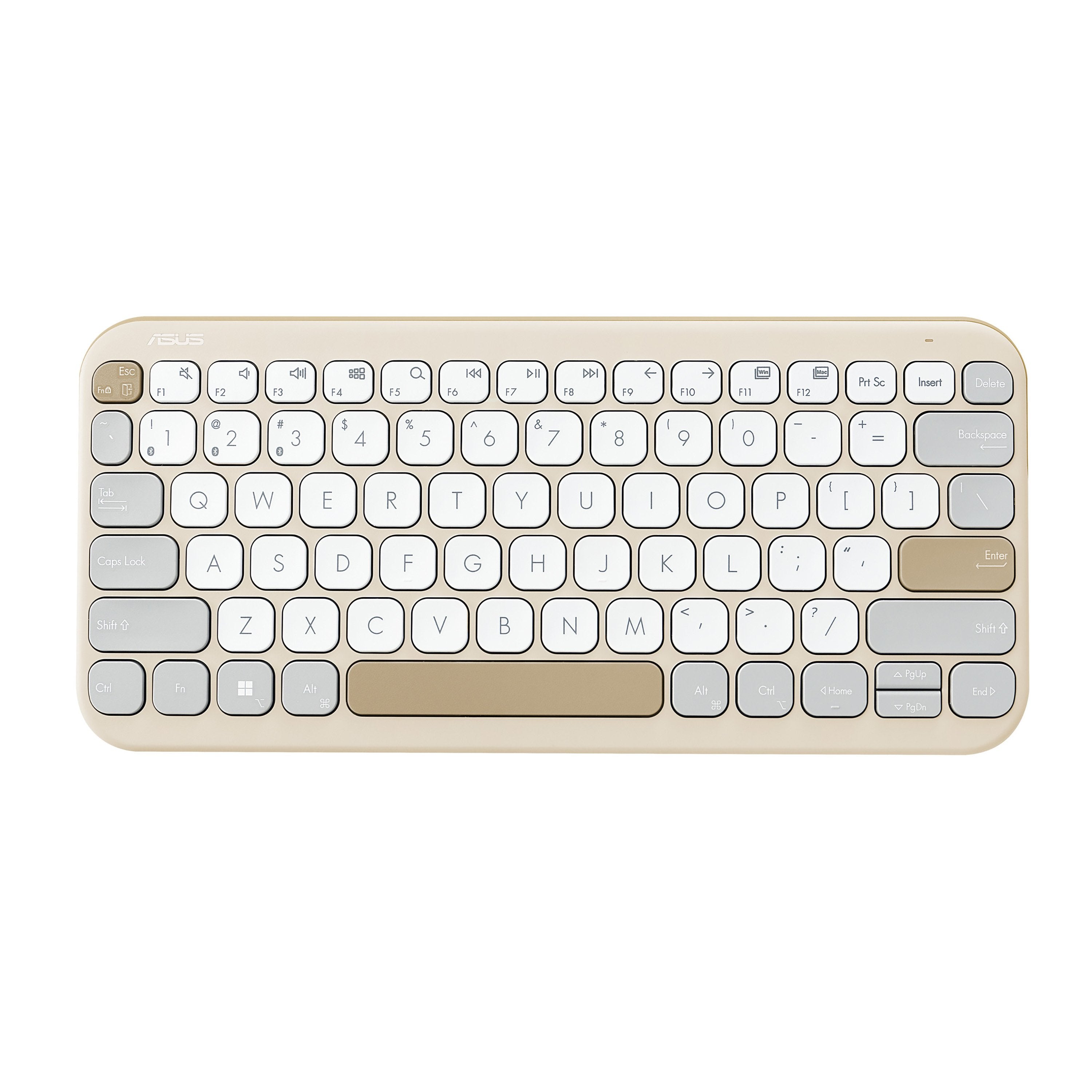 Teclado Inalámbrico Asus Marshmallow Kw100 Beige